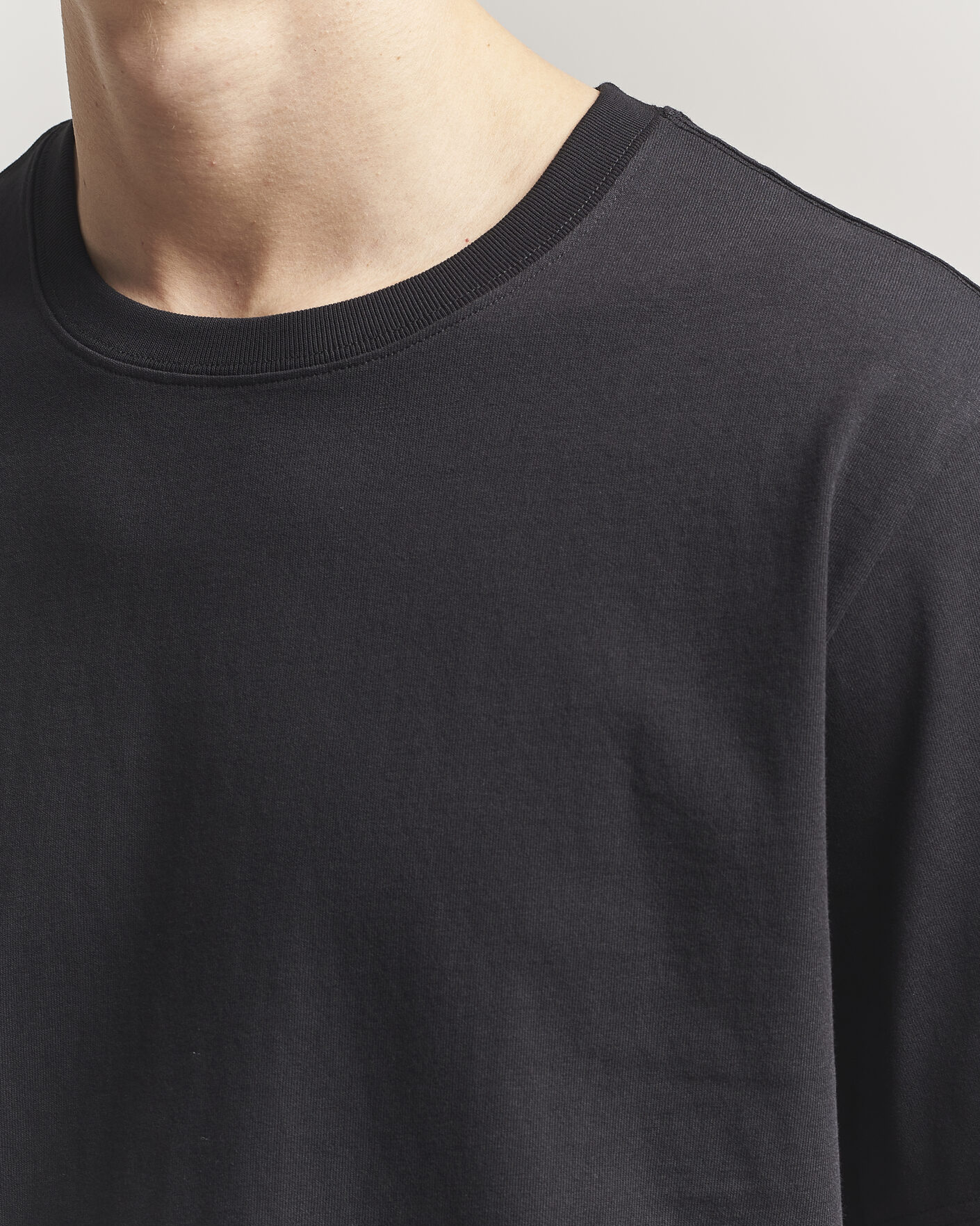 Herre | T-Shirts | NN07 | Jett Washed Printed Crew Neck T-Shirt Black