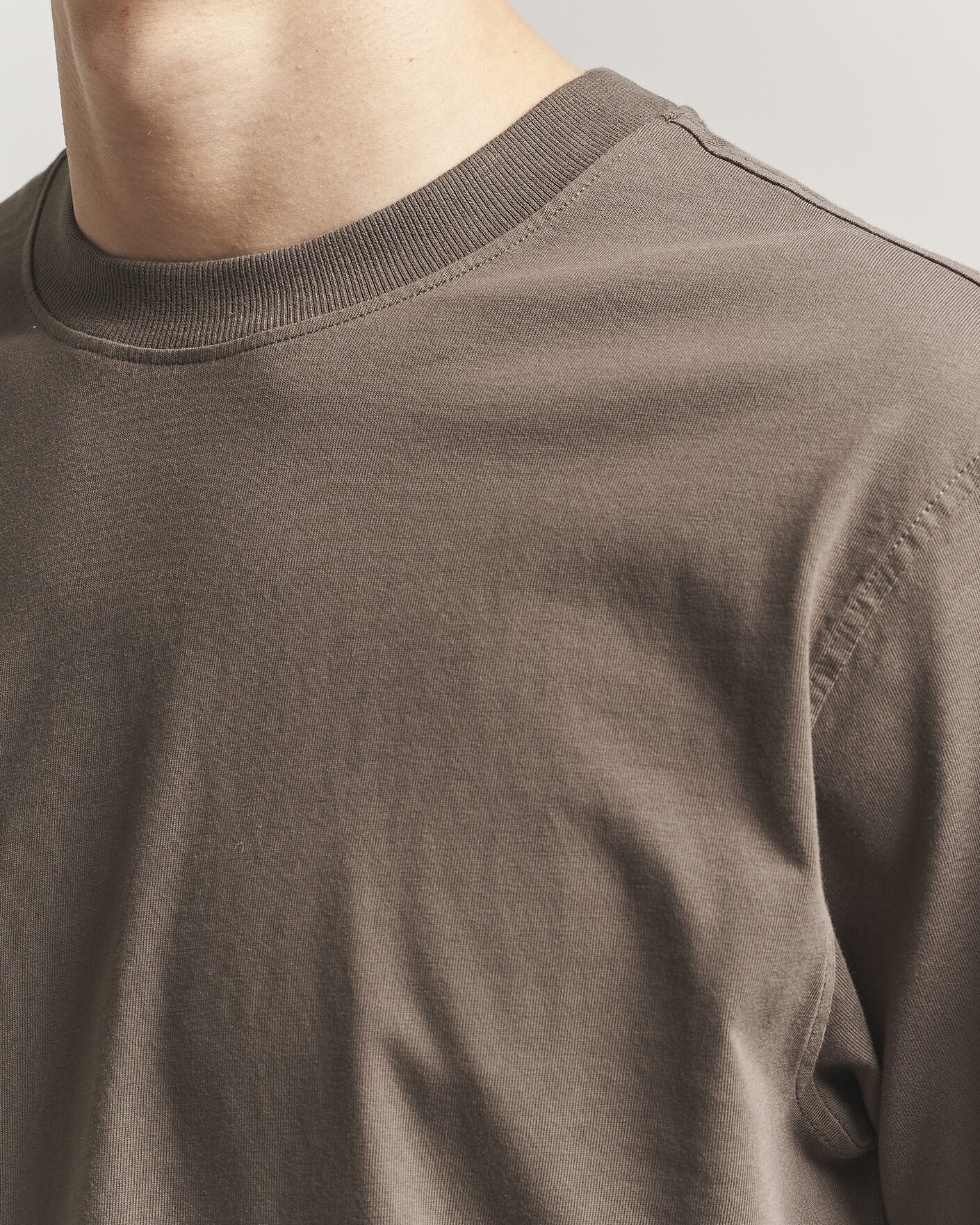 Herre | T-Shirts | NN07 | Adam Pima Crew Neck T-Shirt Mable Husk