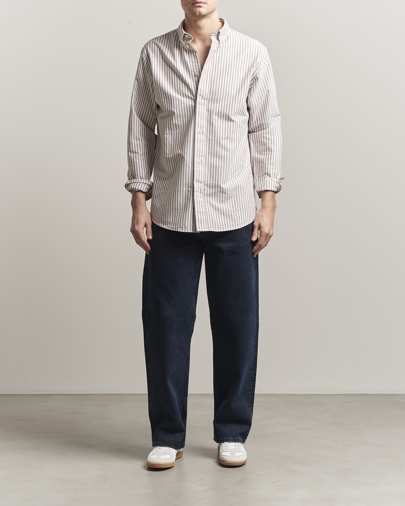 Herre | Skjorter | NN07 | Colby Oxford Shirt Terracotta/White