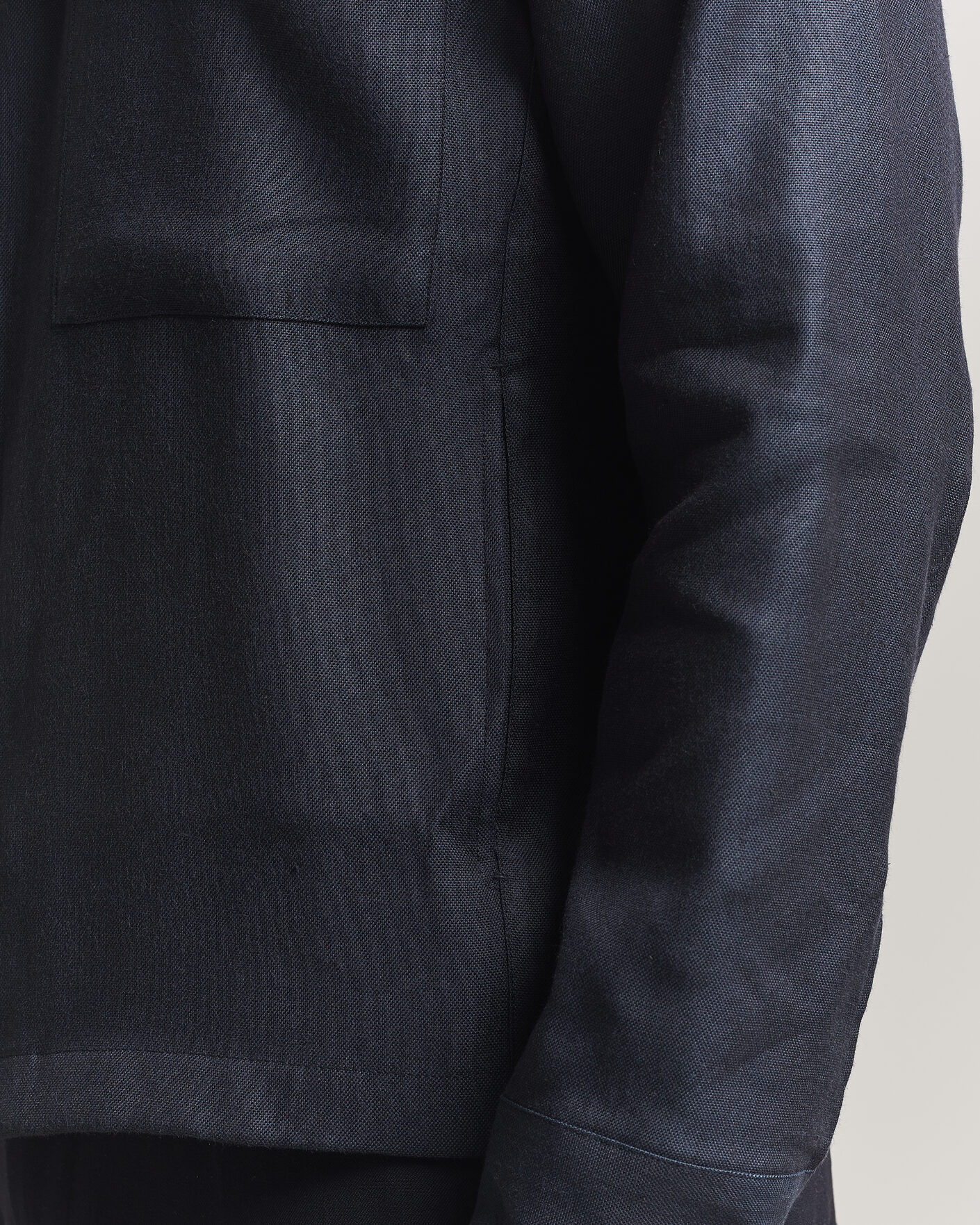 Herre | Skjorter | NN07 | Alban Linen/Viscose Overshirt Deep Navy