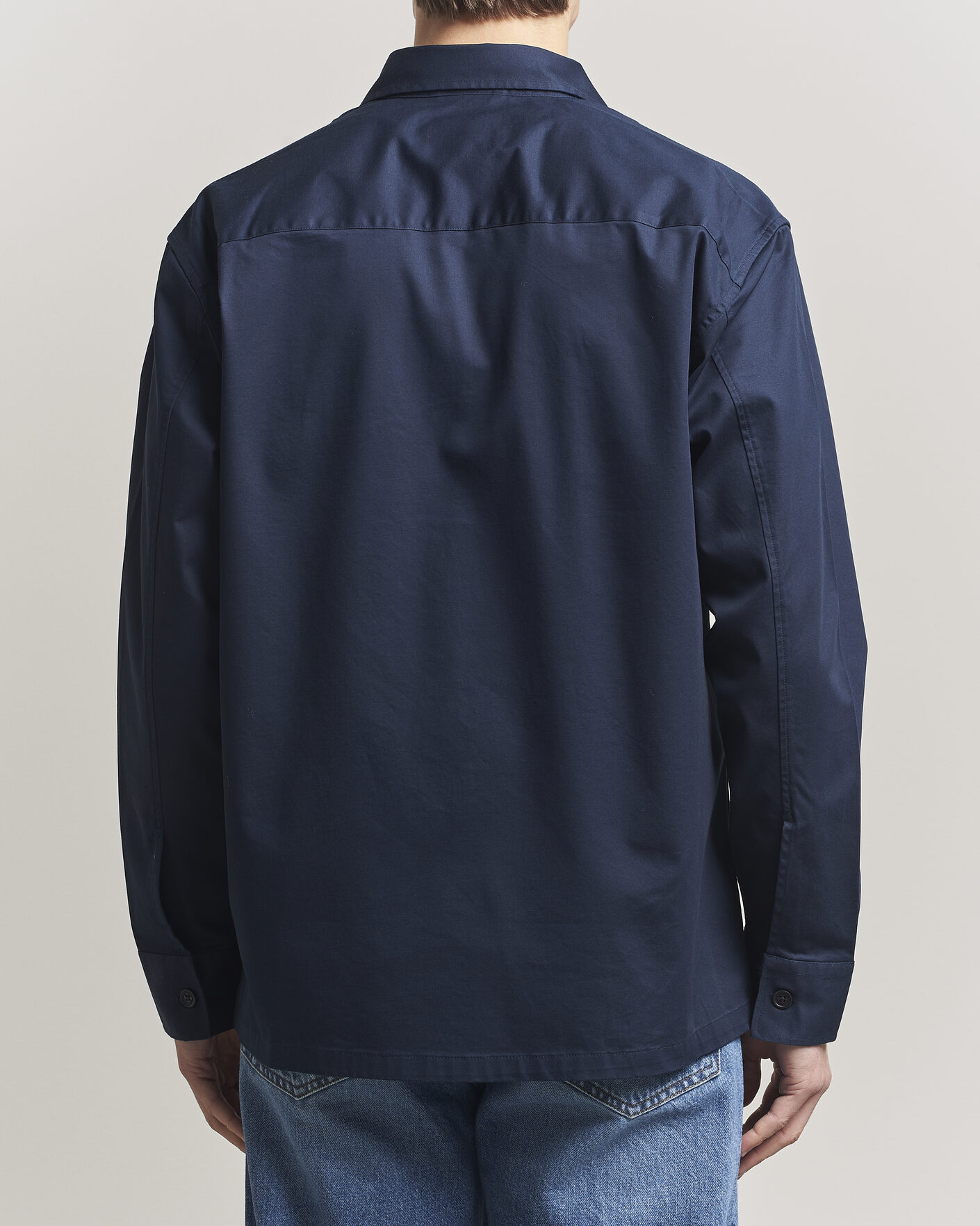 Herre | Skjorter | NN07 | Freddy Cotton Overshirt Navy Blue