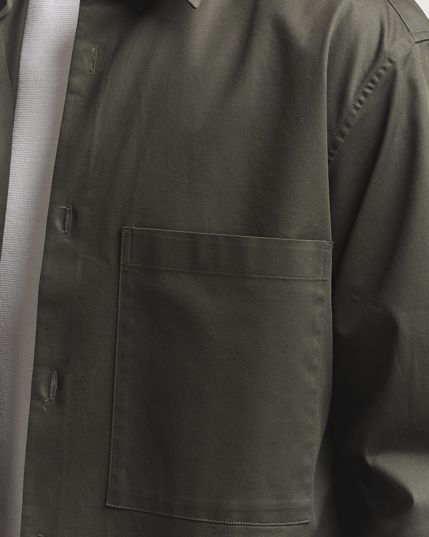 Herre | Skjorter | NN07 | Freddy Cotton Overshirt Dark Army