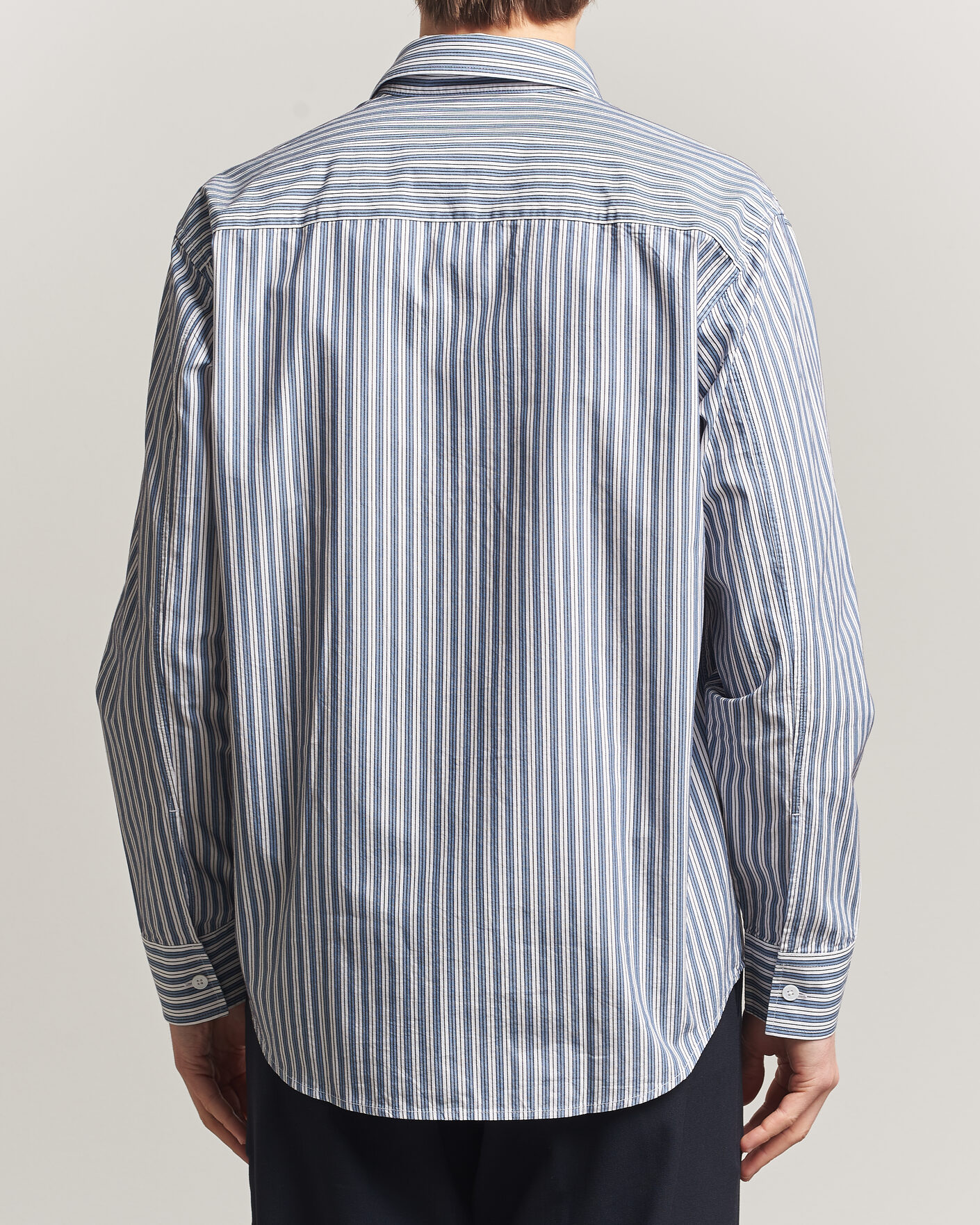 Herre | Skjorter | NN07 | Freddy Striped Shirt Sea Spray Green