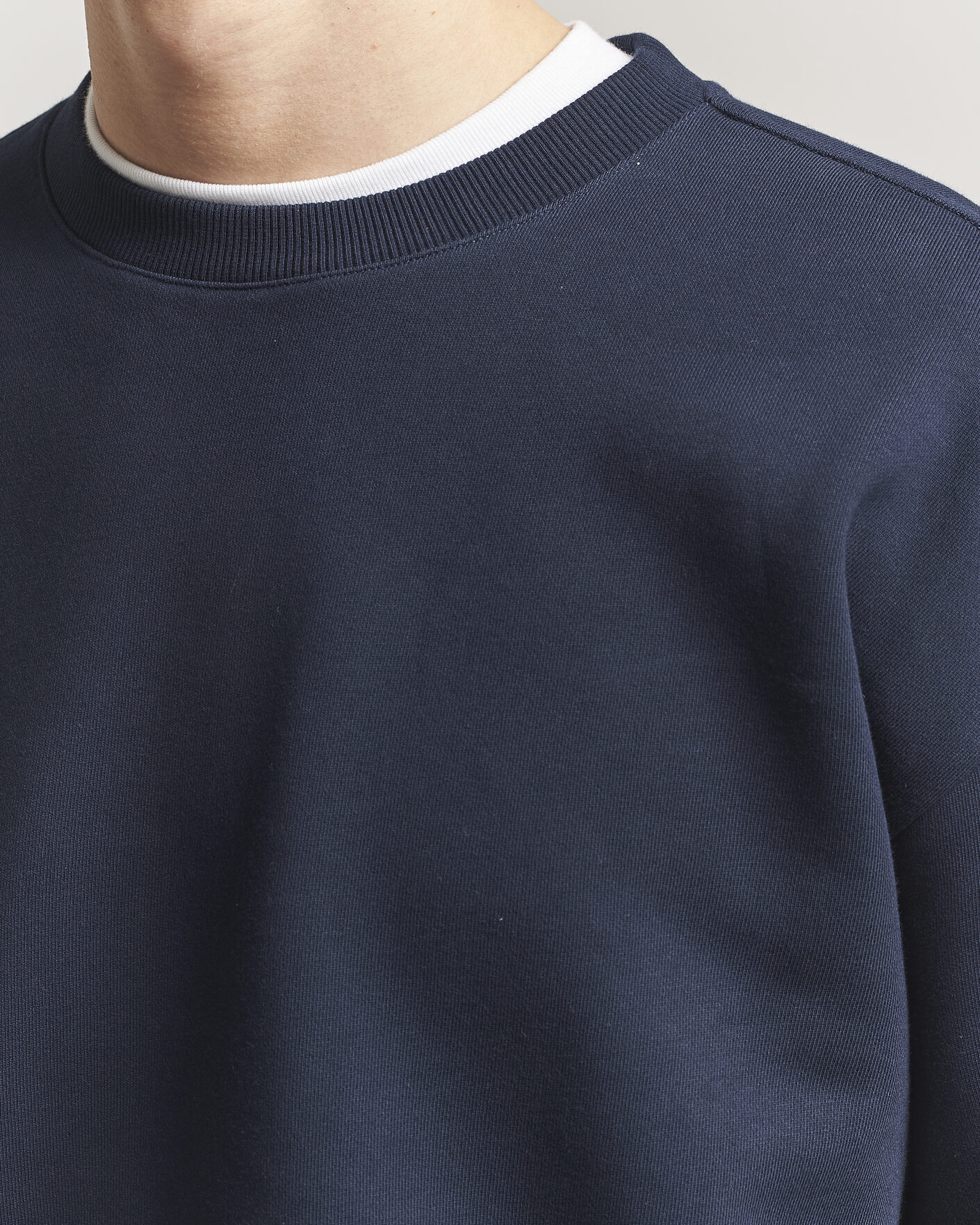 Herre | Trøjer | NN07 | David Crew Neck Sweatshirt Navy Blue