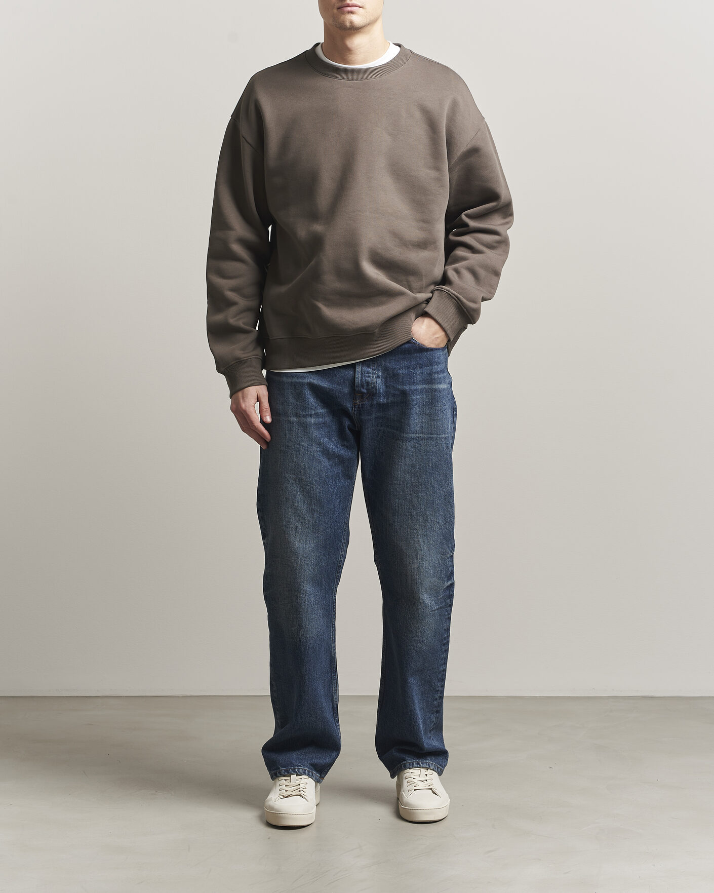 Herre | Trøjer | NN07 | David Crew Neck Sweatshirt Mable Husk