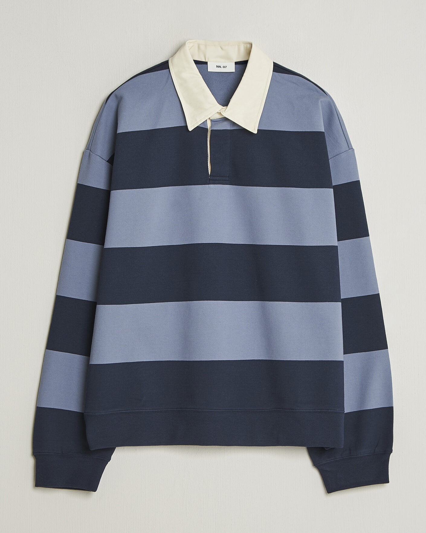 Herre | Trøjer | NN07 | David Rugby Sweater Blue Stripe