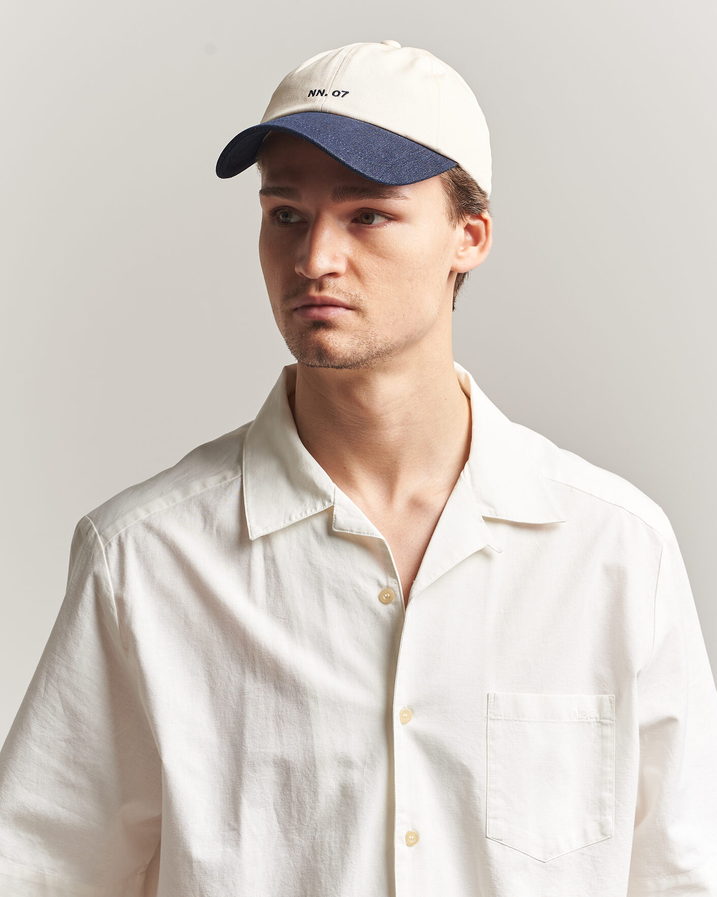 Herre | Hatte & kasketter | NN07 | Logo Cap Raw Indigo