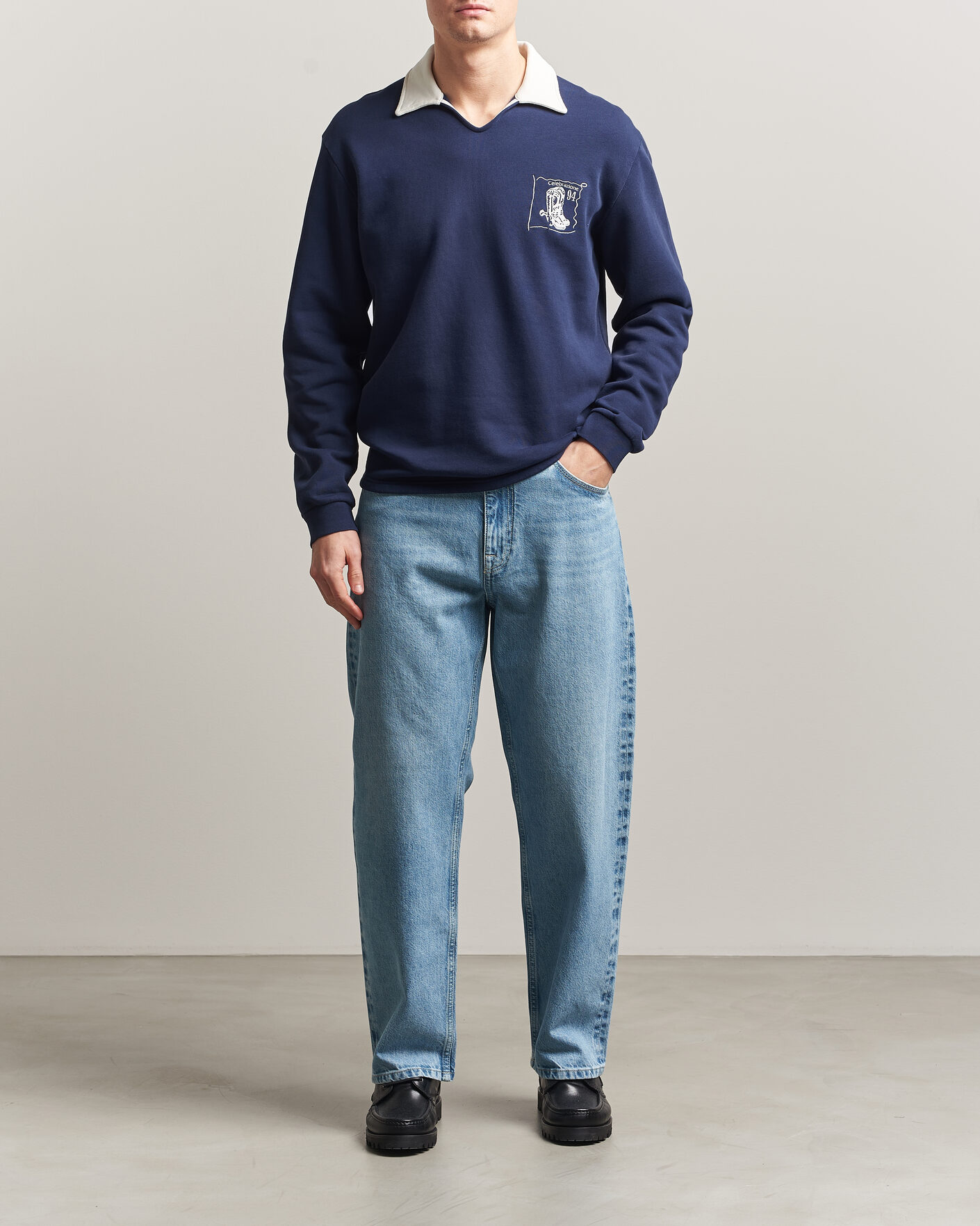 Herre | Jeans | NN07 | Otis Loose Fit Selvedge Jeans Light Blue