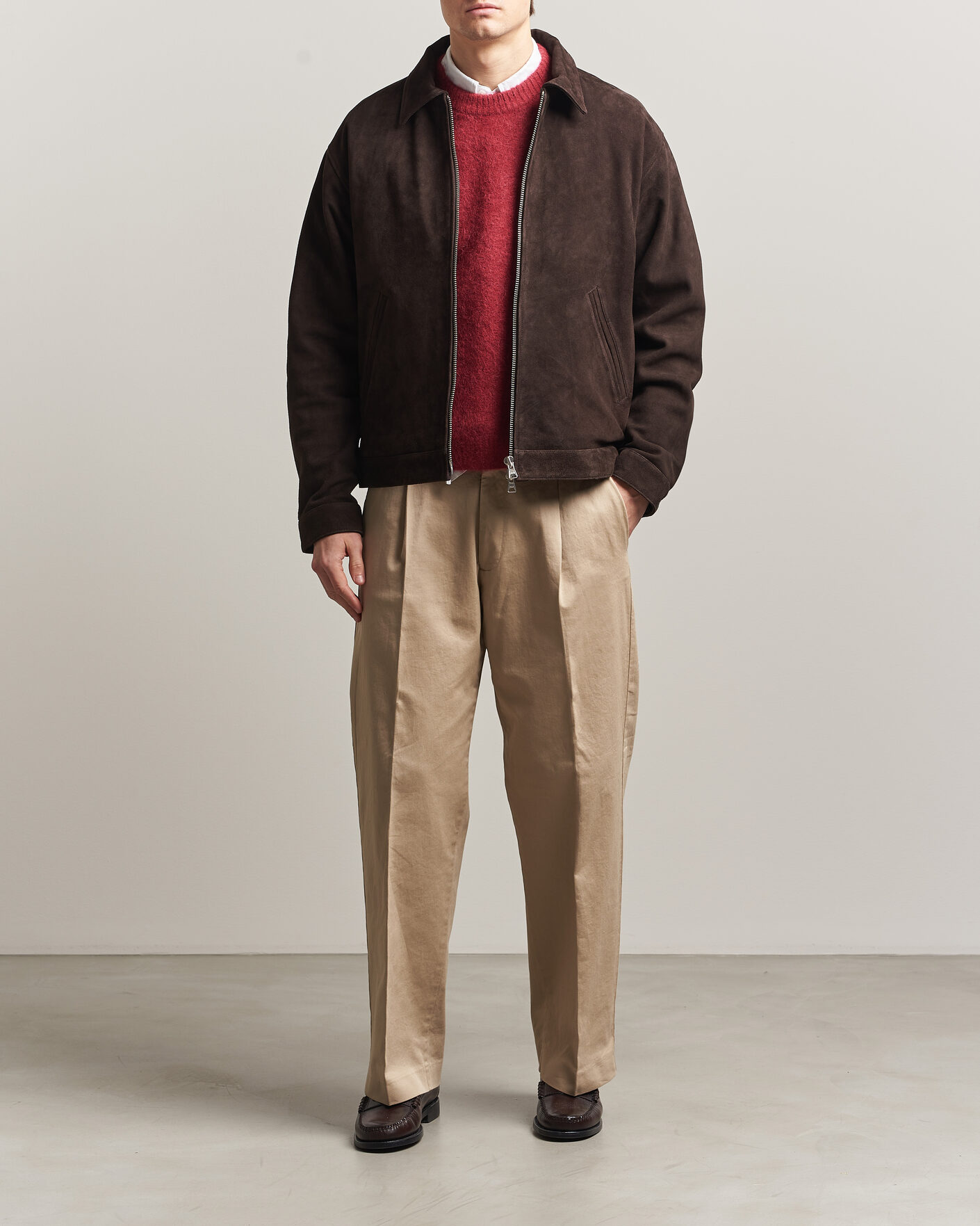 Herre | Jakker | NN07 | Petrus Suede Jacket Deep Truffle