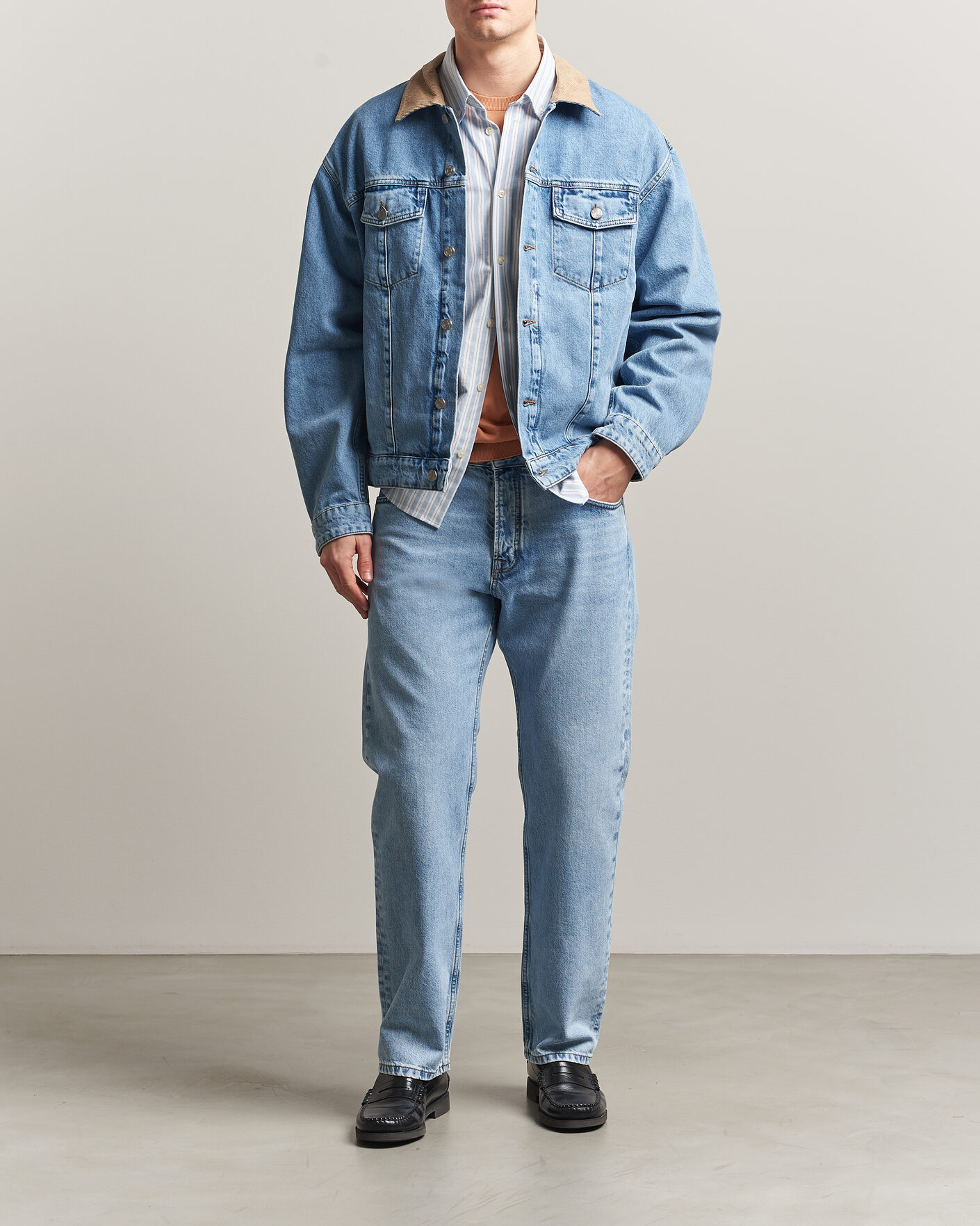 Herre | Jakker | NN07 | Roy Denim Jacket Vintage Blue