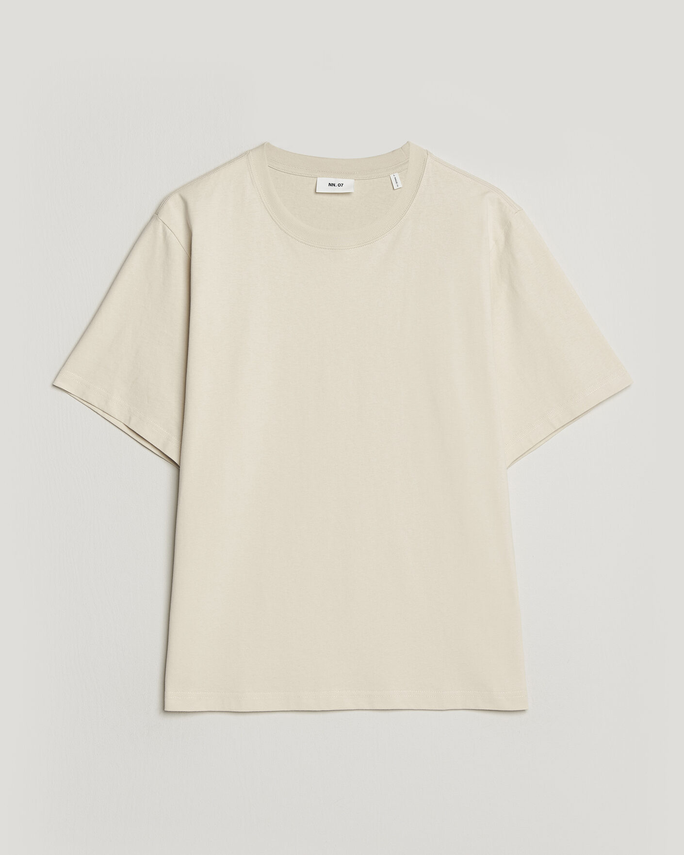 Herre | T-Shirts | NN07 | Jett Washed Crew Neck T-Shirt Ivory
