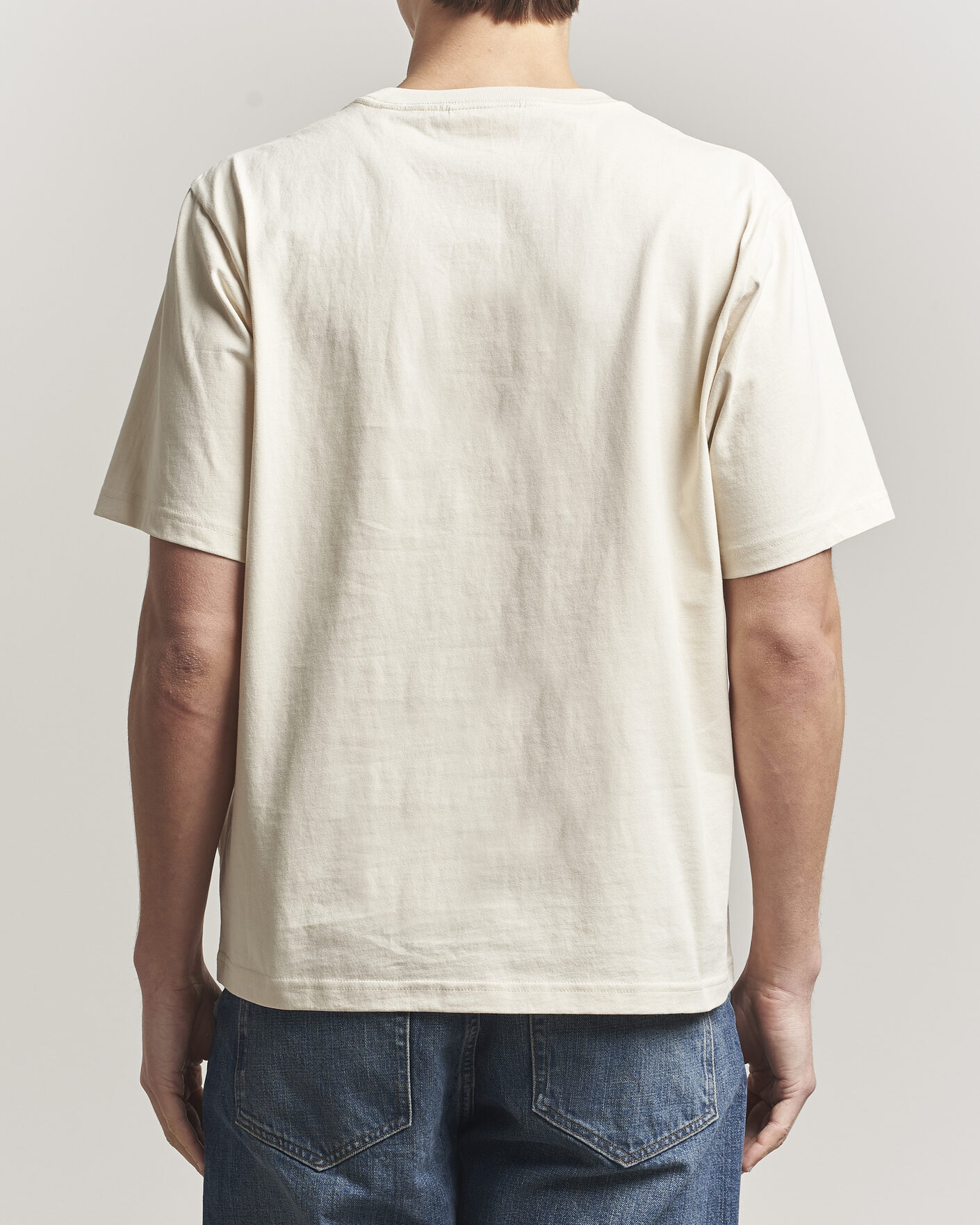 Herre | T-Shirts | NN07 | Jett Washed Crew Neck T-Shirt Ivory