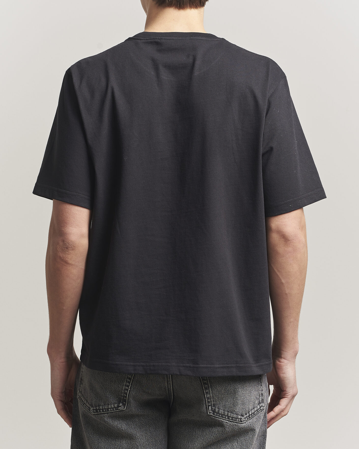 Herre | T-Shirts | NN07 | Jett Embroidered Crew Neck T-Shirt Black
