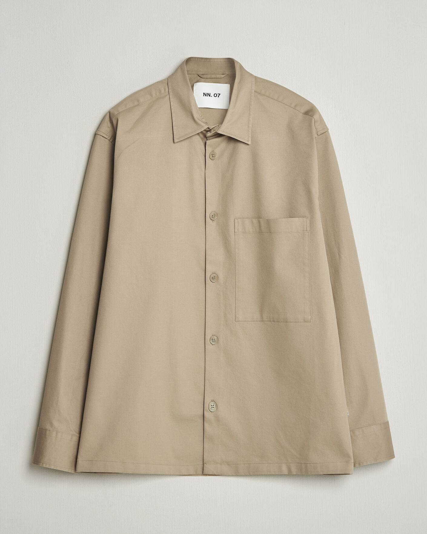 Herre | Skjorter | NN07 | Freddy Cotton Overshirt Desert Khaki