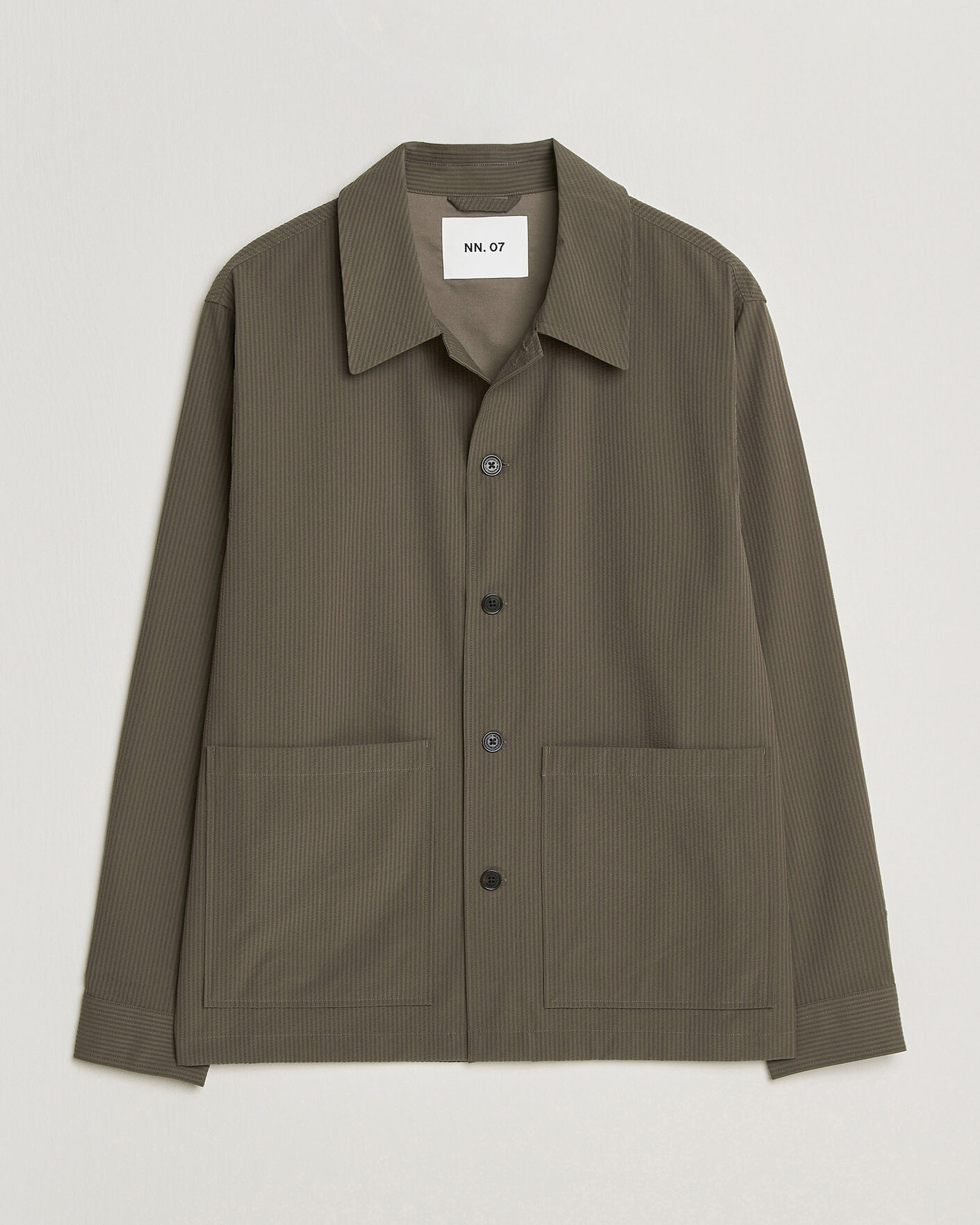 Herre | Skjorter | NN07 | Blaze Seersucker Overshirt Mable Husk