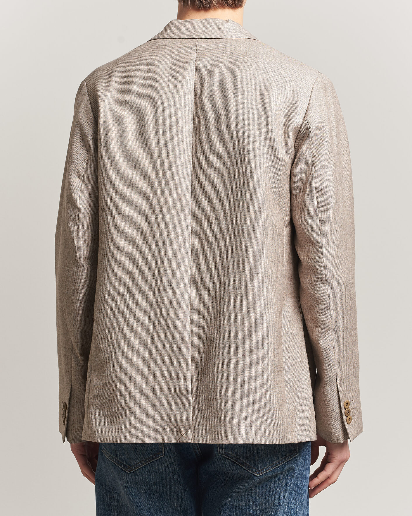 Herre | Blazere & jakker | NN07 | Jordin Linen/Wool Double Breasted Blazer Khaki Melange