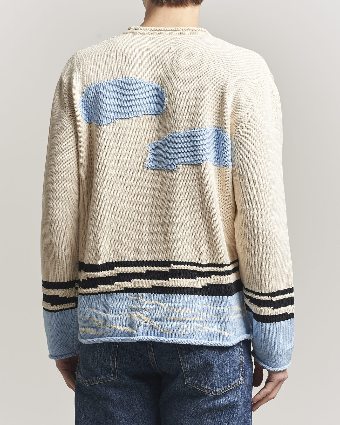 Herre | Trøjer | NN07 | Mikkel Knitted HQ Printed Sweater Multi