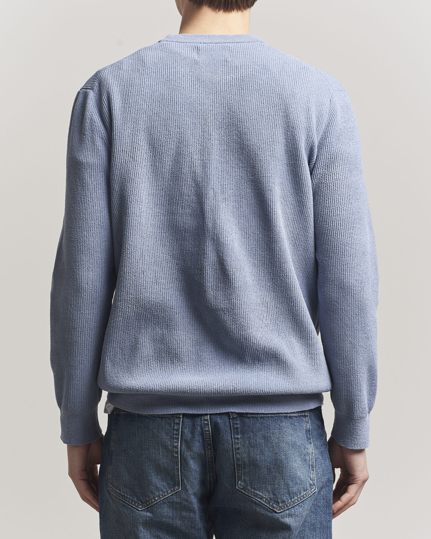 Herre | Trøjer | NN07 | Danny Knitted Sweater Stone Blue