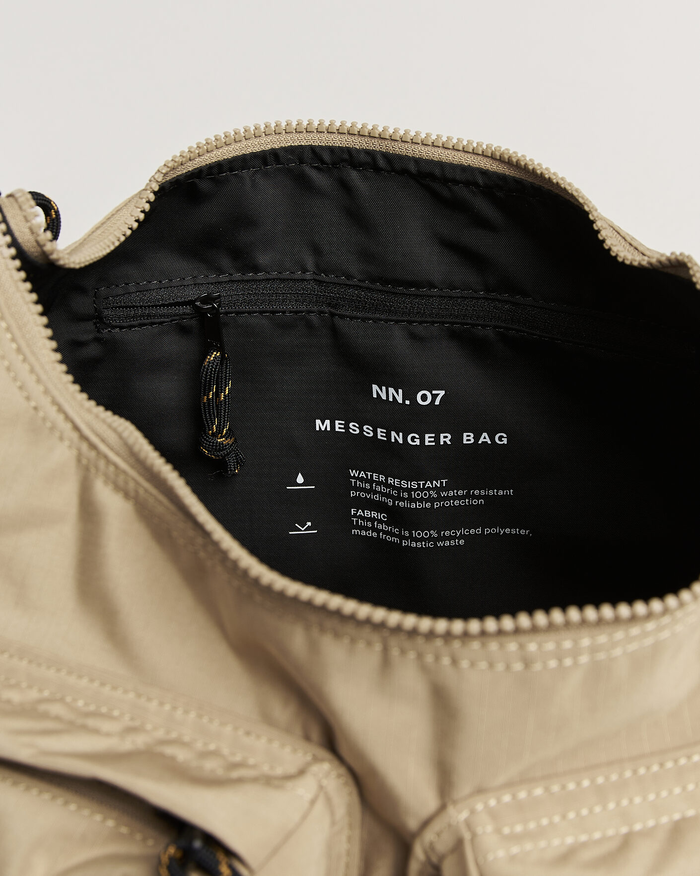 Herre | Tasker | NN07 | Nylon Ripstop Messenger Bag Desert Khaki