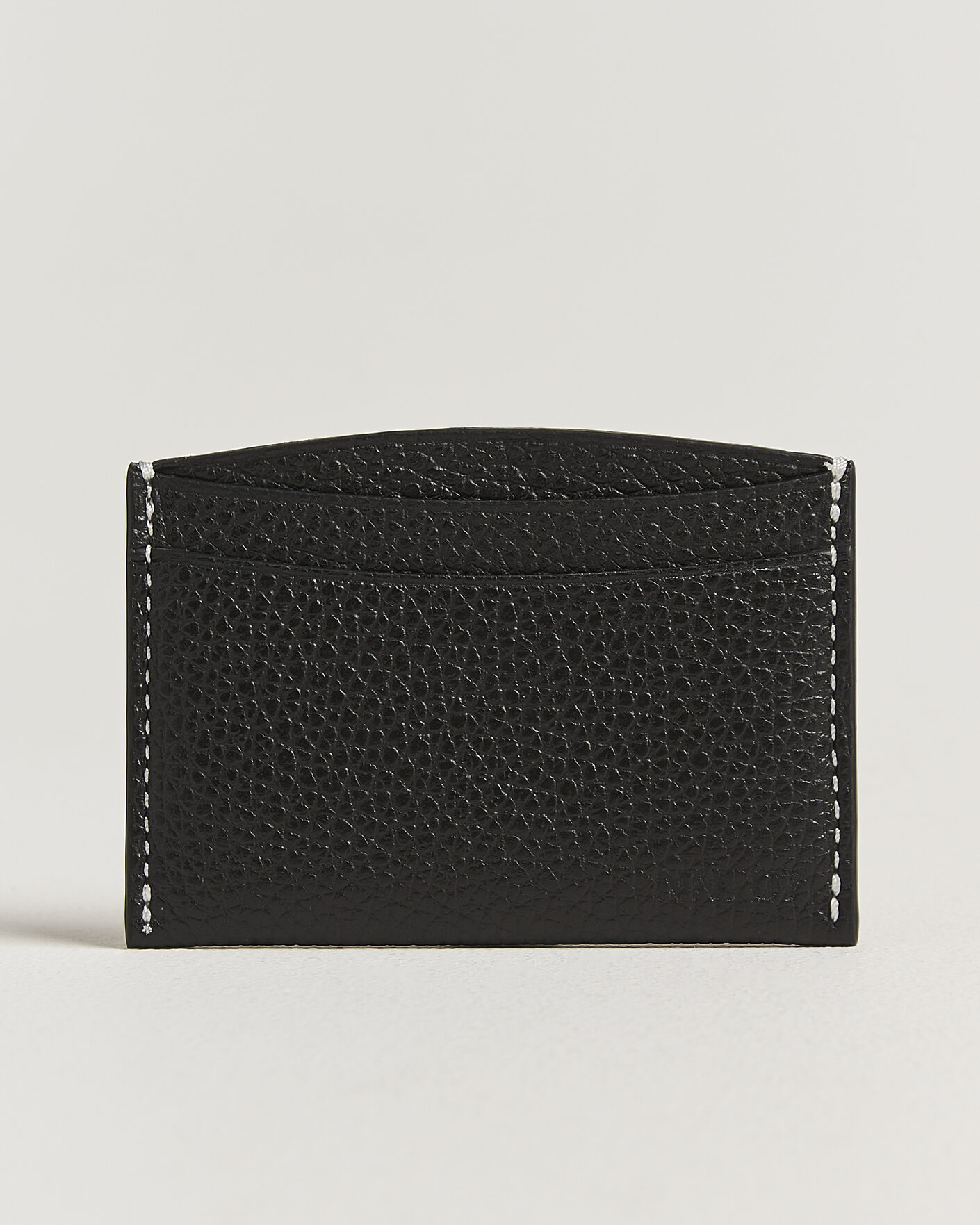 Herre | Punge | NN07 | Grained Leather Card Holder Black