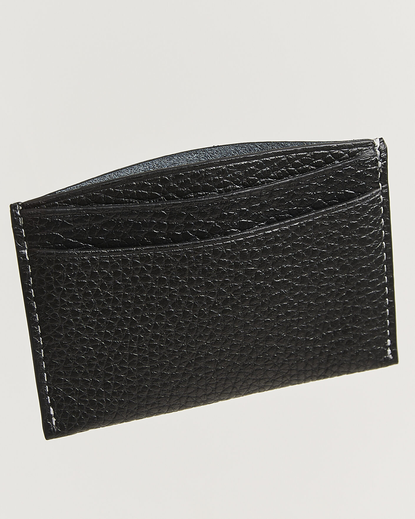 Herre | Punge | NN07 | Grained Leather Card Holder Black
