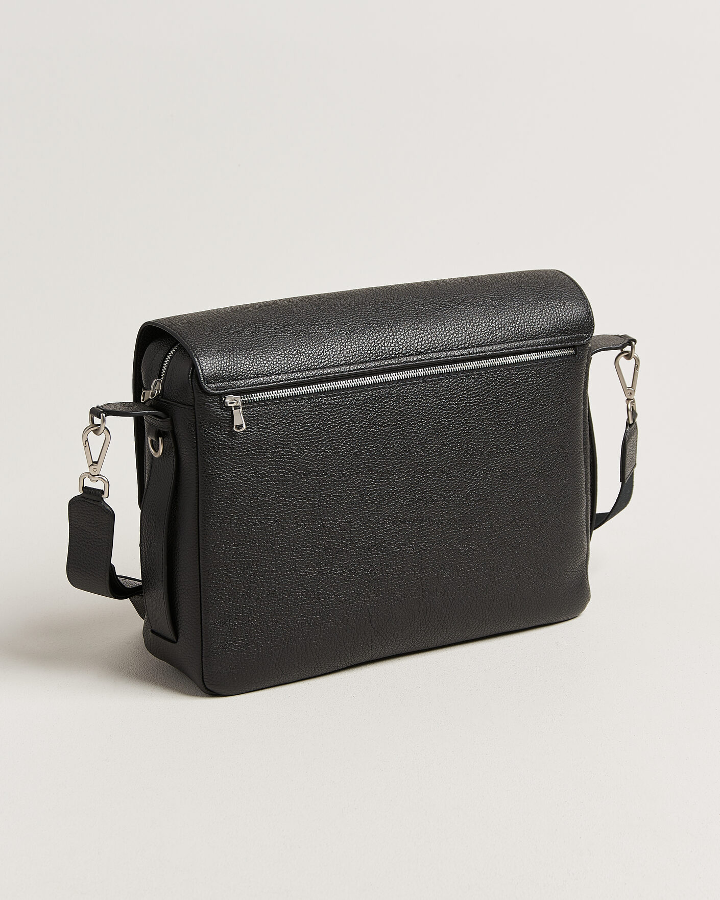 Herre | Tasker | NN07 | Port Satchel Grained Leather Briefcase Black