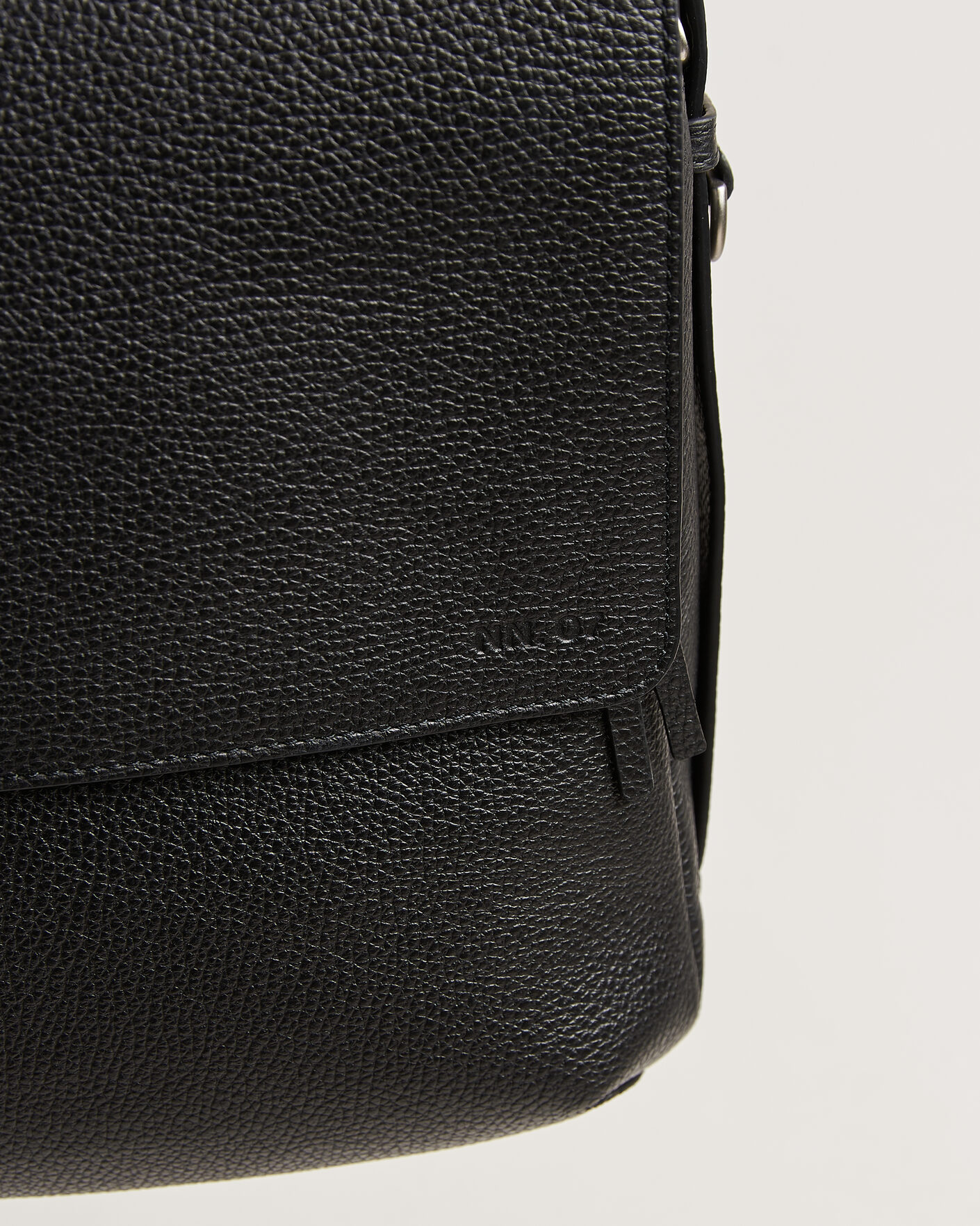 Herre | Tasker | NN07 | Port Satchel Grained Leather Briefcase Black