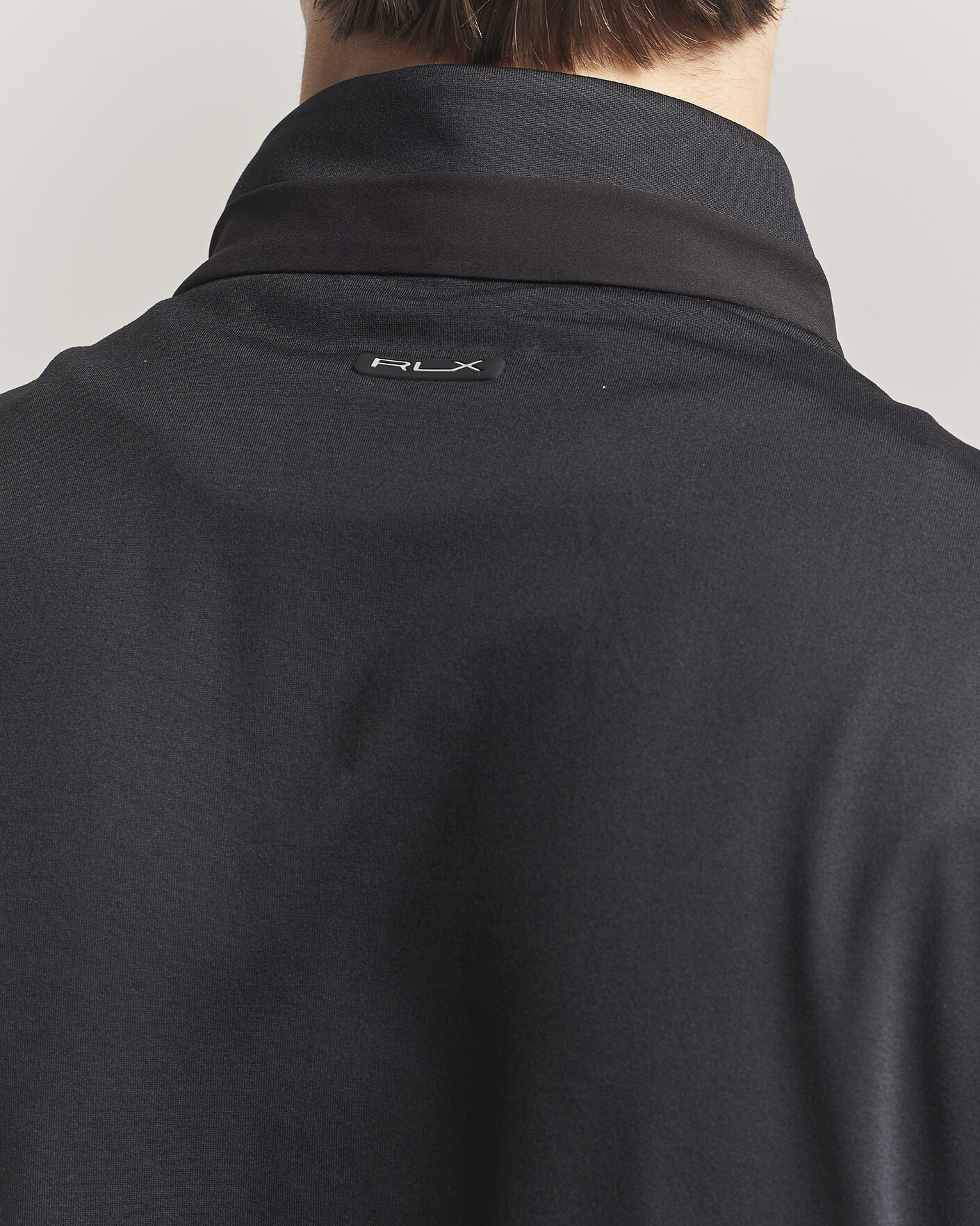 Herre | Veste | RLX Ralph Lauren | Half-Zip Luxury Jersey Vest Polo Black