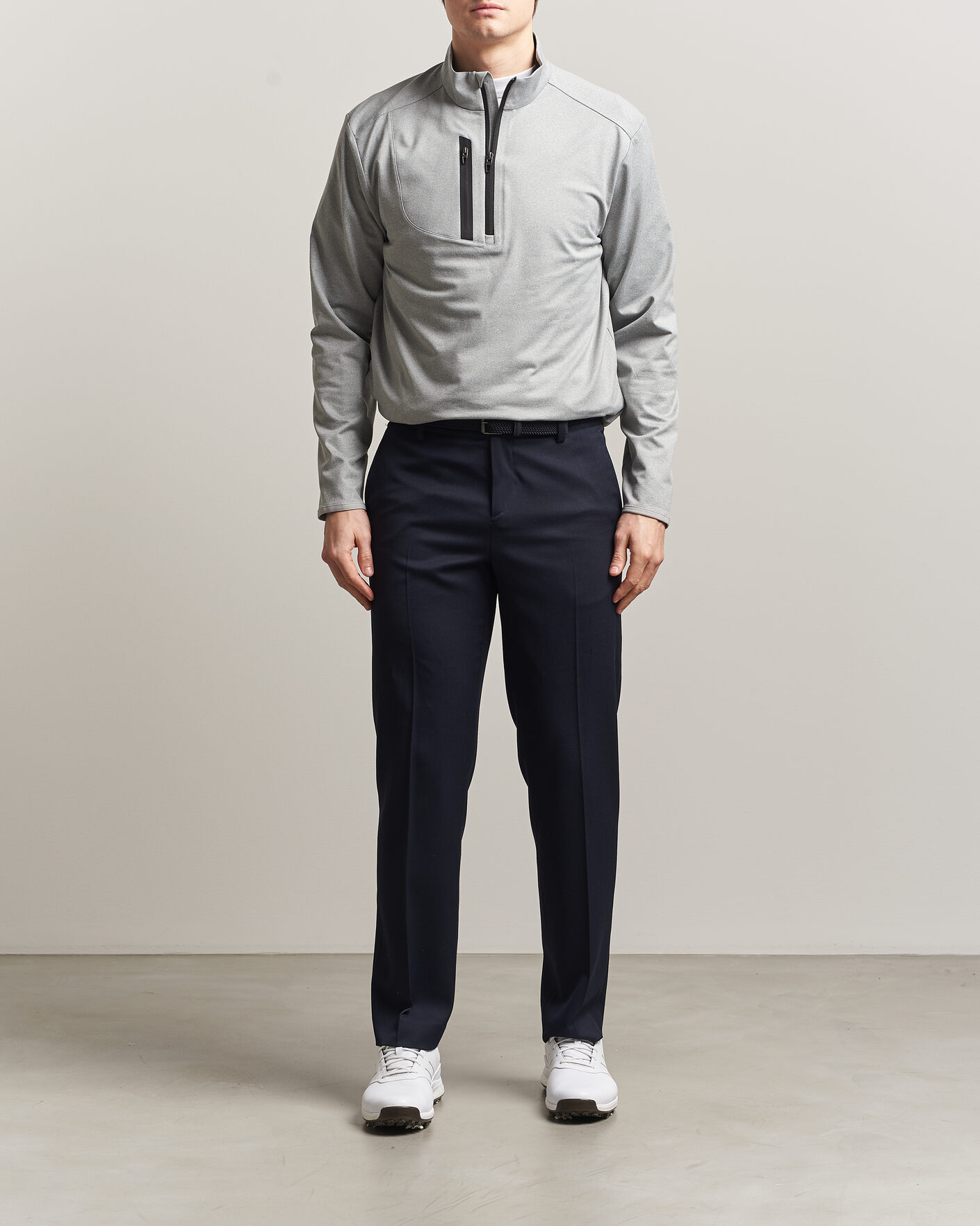 Herre | Trøjer | RLX Ralph Lauren | Luxury Jersey Half Zip Andover Heather