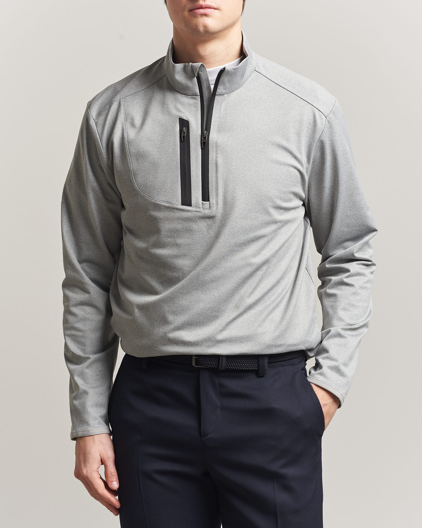 Herre | Golftøj | RLX Ralph Lauren | Luxury Jersey Half Zip Andover Heather