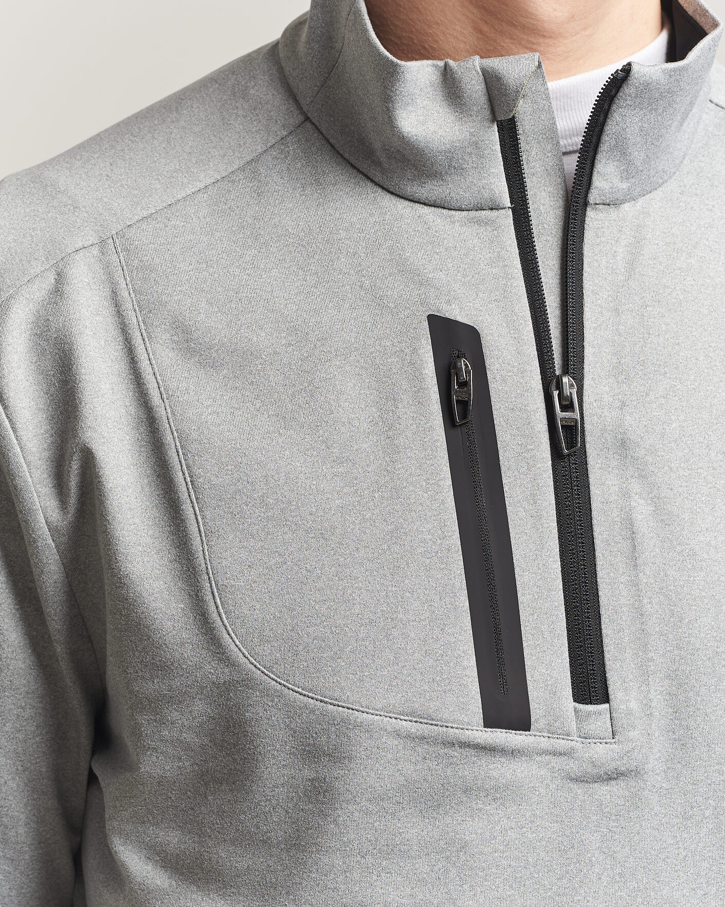 Herre | Trøjer | RLX Ralph Lauren | Luxury Jersey Half Zip Andover Heather