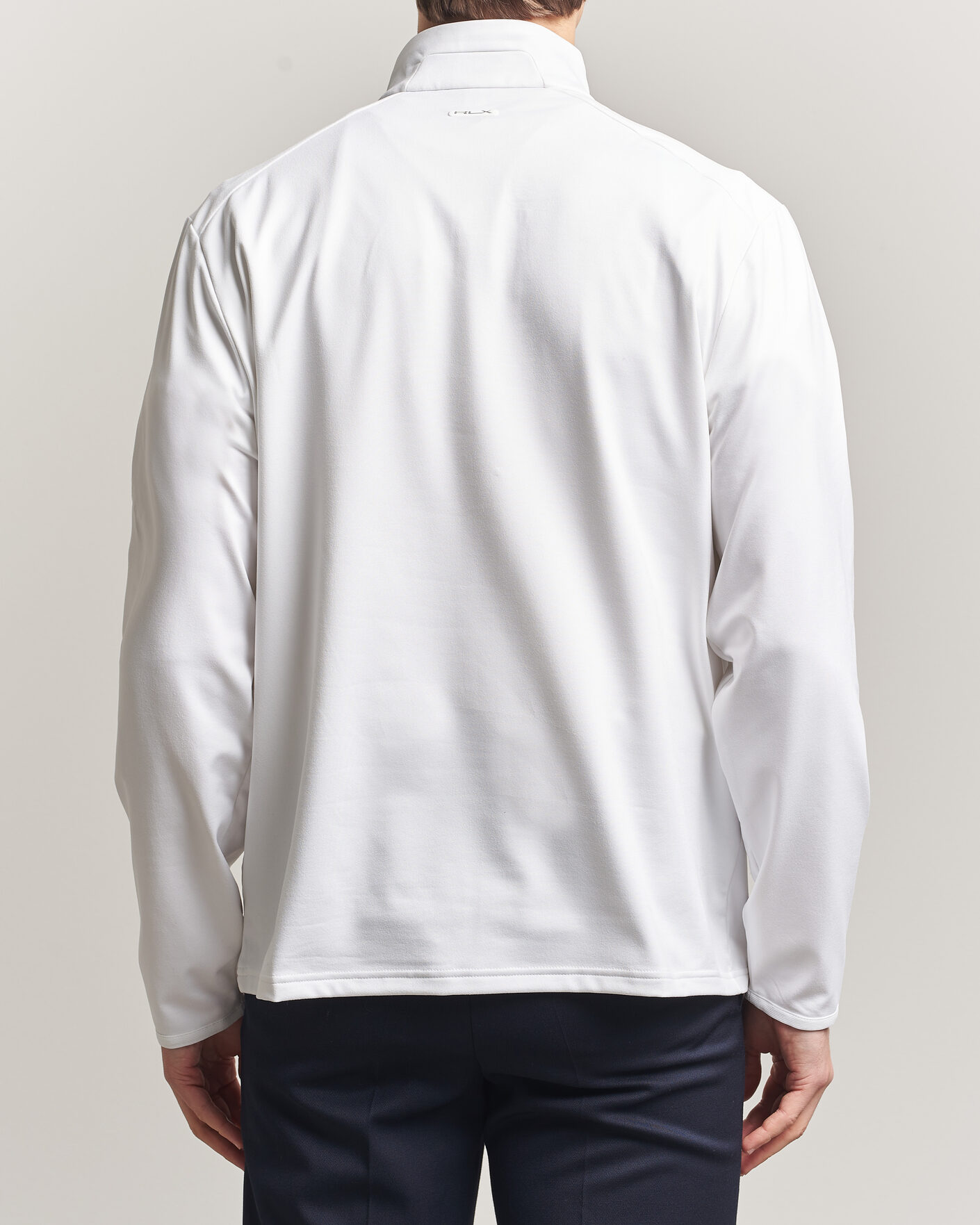 Herre | Golftøj | RLX Ralph Lauren | Luxury Jersey Half Zip Ceramic White