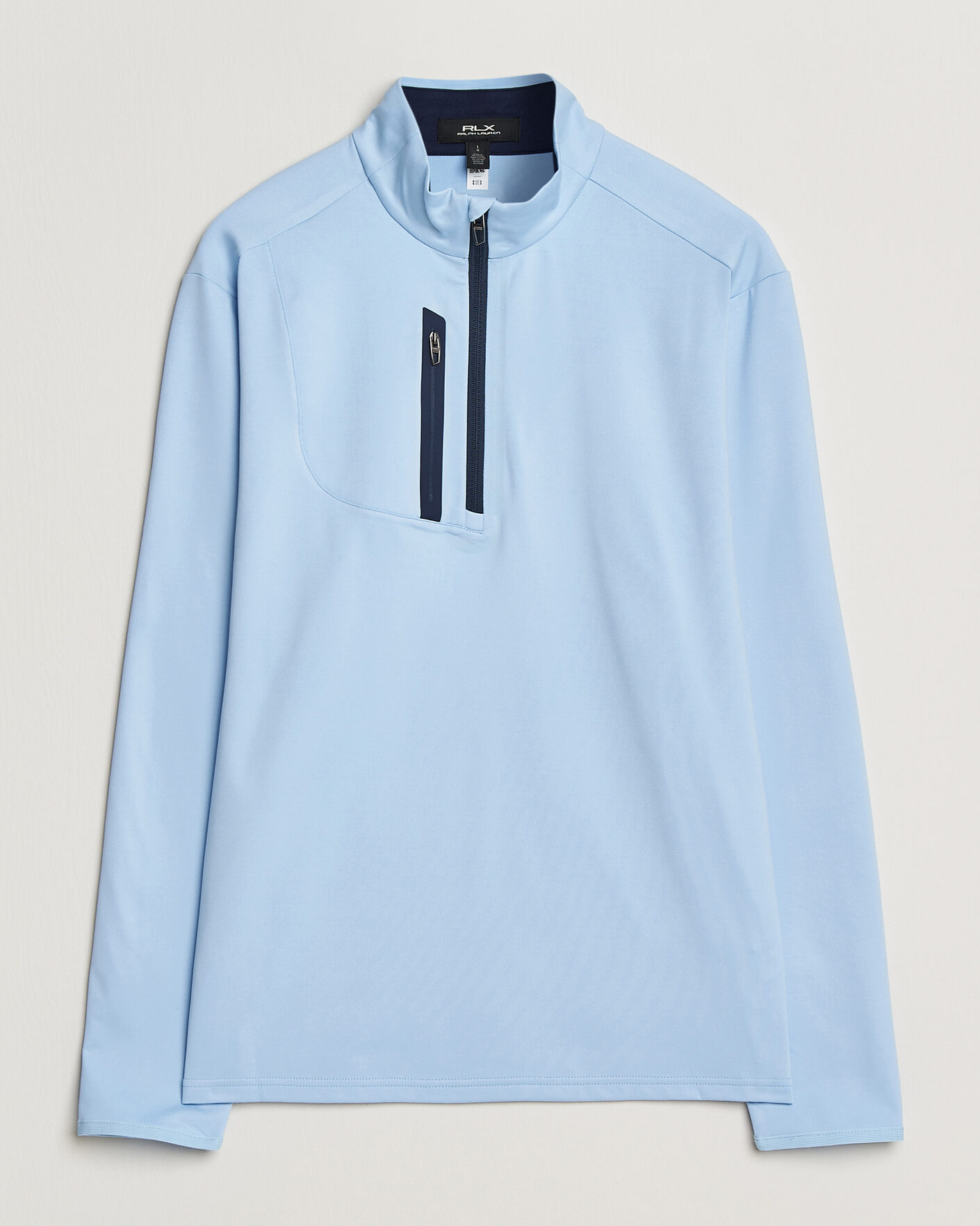 Herre | Trøjer | RLX Ralph Lauren | Luxury Jersey Half Zip Office Blue