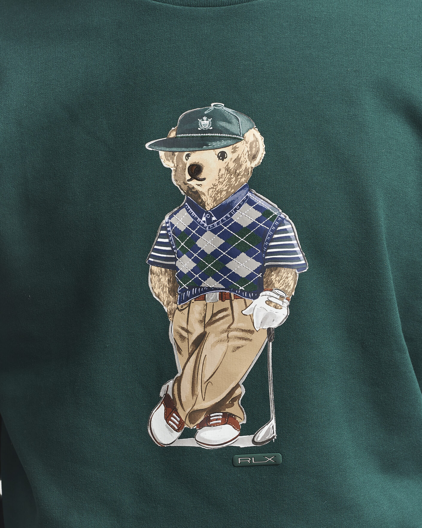 Herre | Trøjer | RLX Ralph Lauren | Loopback Terry Bear Sweatshirt Moss Agate