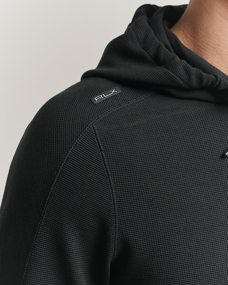 Herre | Trøjer | RLX Ralph Lauren | Tech Waffle Hoodie Polo Black