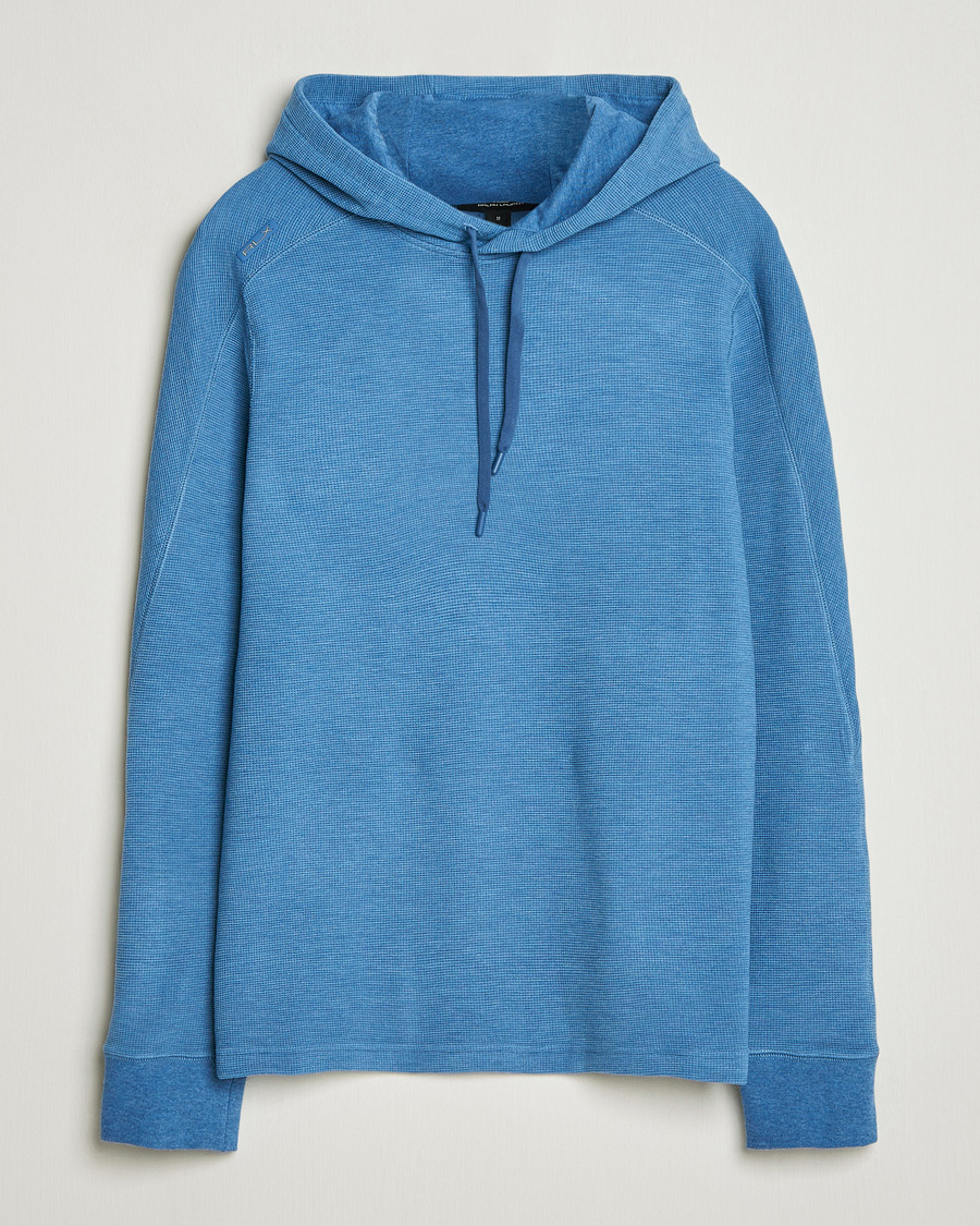 Herre | Trøjer | RLX Ralph Lauren | Tech Waffle Hoodie Fog Blue Heather