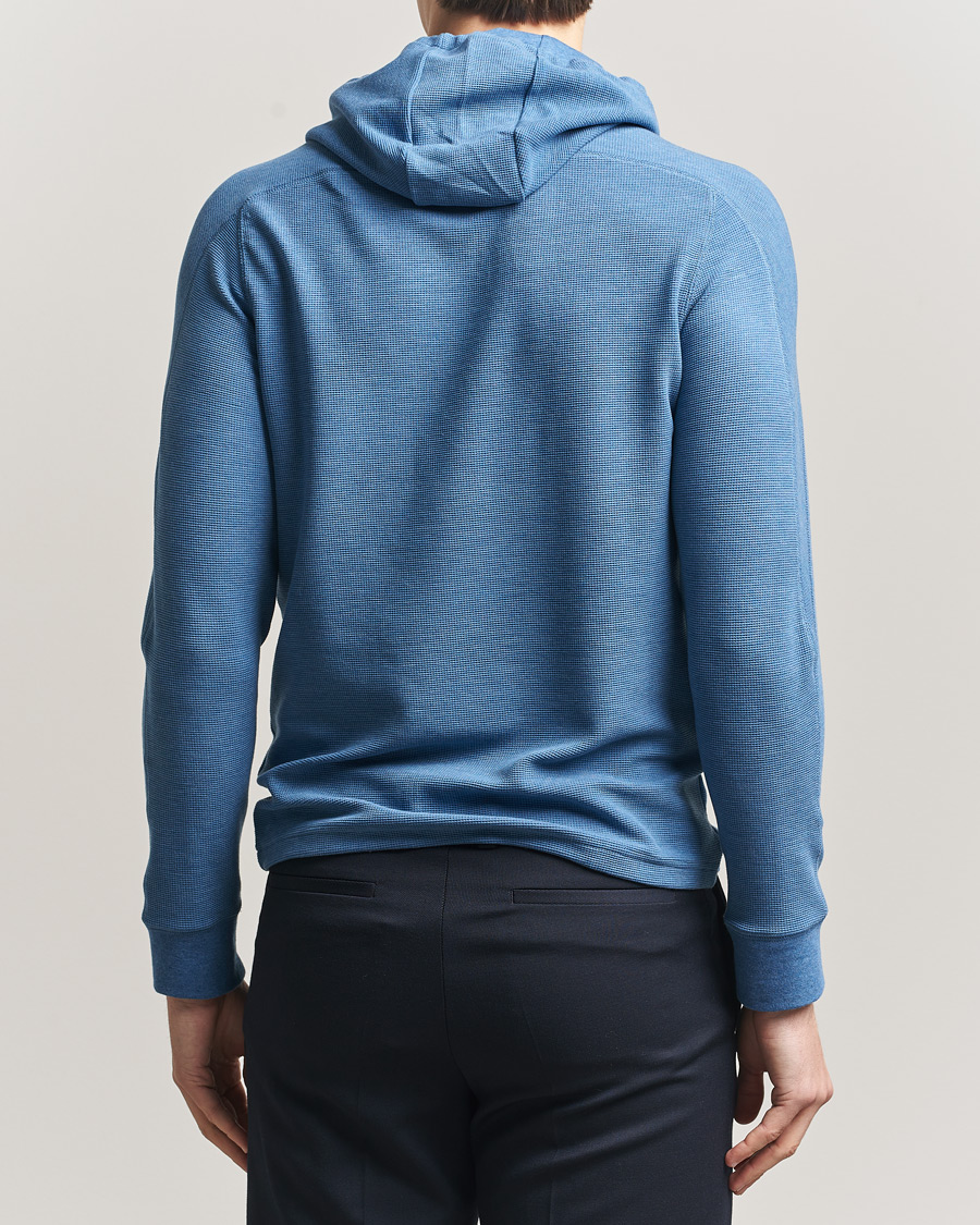Herre | Trøjer | RLX Ralph Lauren | Tech Waffle Hoodie Fog Blue Heather