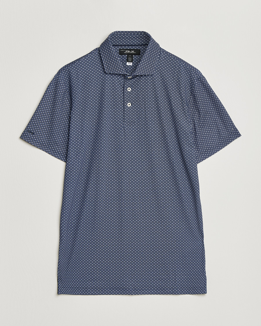 Herre | Polotrøjer | RLX Ralph Lauren | Airflow Polo Printed Navy Magnolia Diamond
