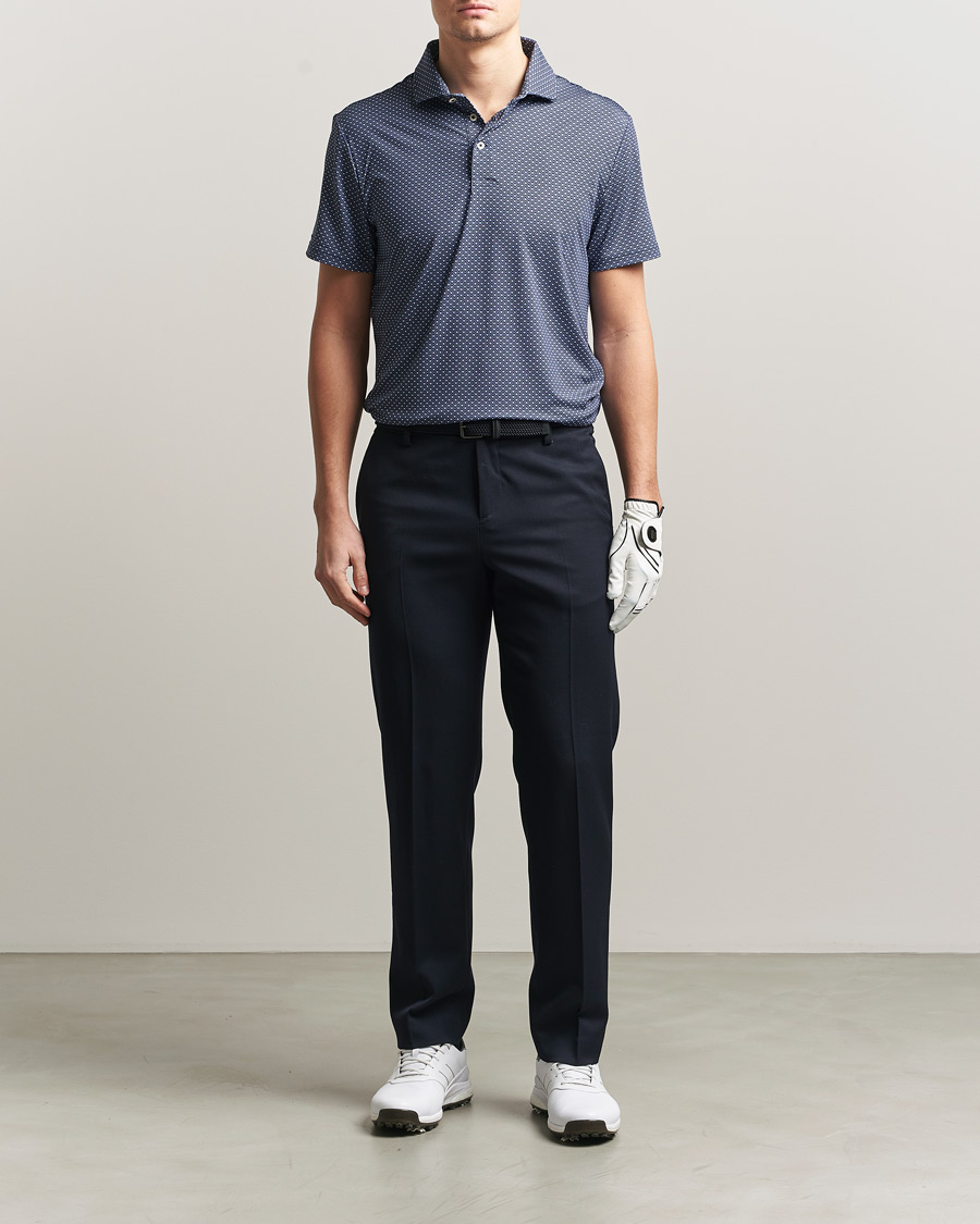 Herre | Polotrøjer | RLX Ralph Lauren | Airflow Polo Printed Navy Magnolia Diamond