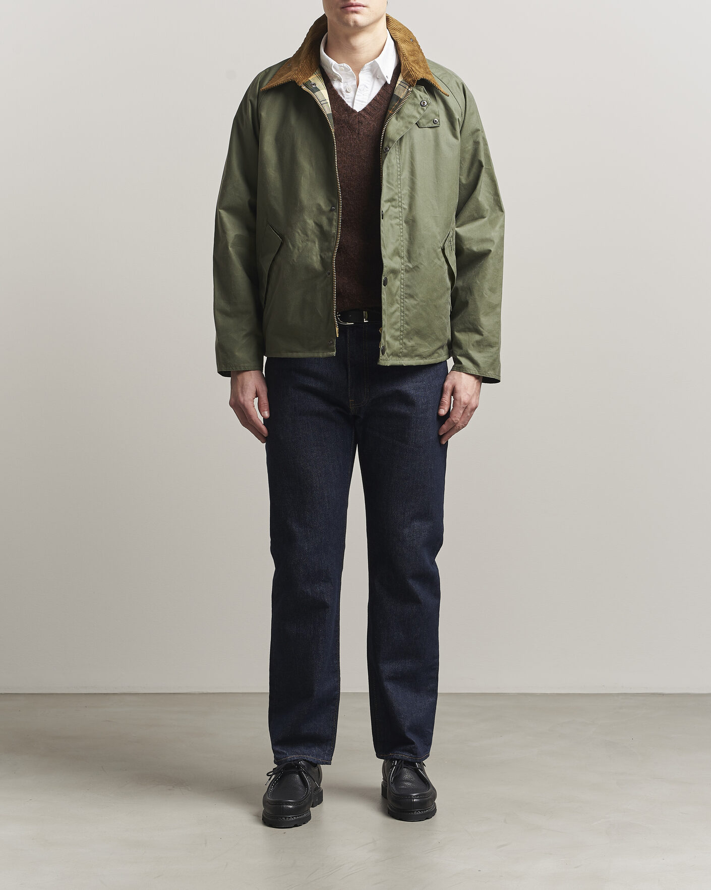 Herre | Jakker | Barbour Heritage | Oversize Transport Wax Jacket Light Moss