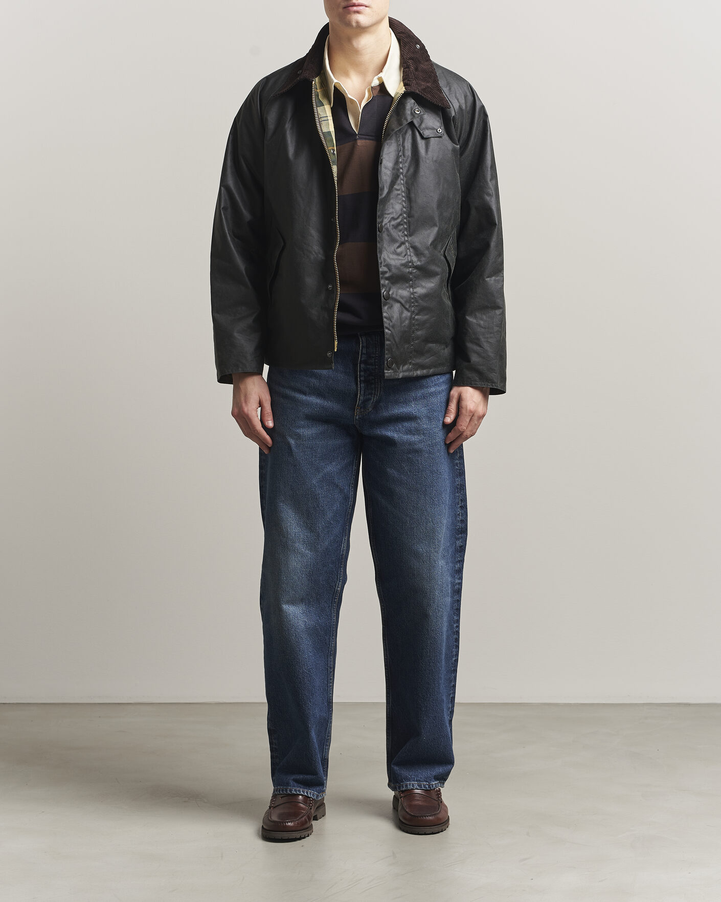 Herre | Jakker | Barbour Heritage | Oversize Transport Wax Jacket Sage