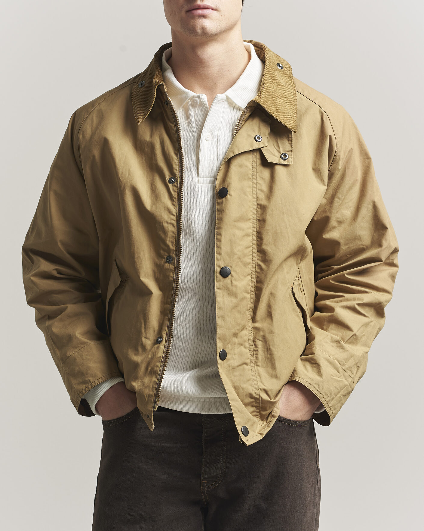 Herre | Jakker | Barbour Heritage | Oversize Transporter Casual Jacket Golden Khaki
