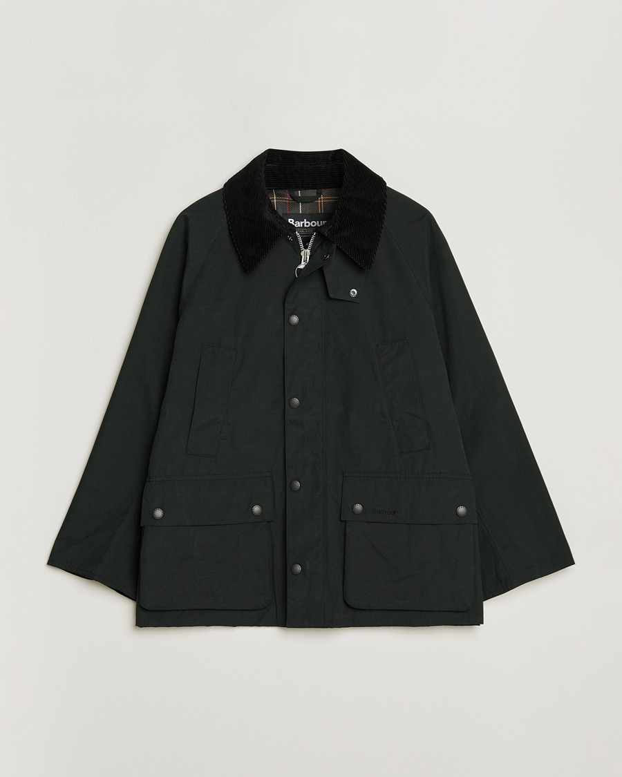 Herre | Jakker | Barbour Heritage | Oversized Peached Bedale Jacket Black