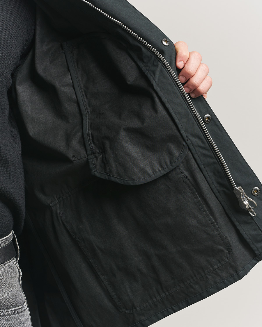 Herre | Jakker | Barbour Heritage | Oversized Peached Bedale Jacket Black