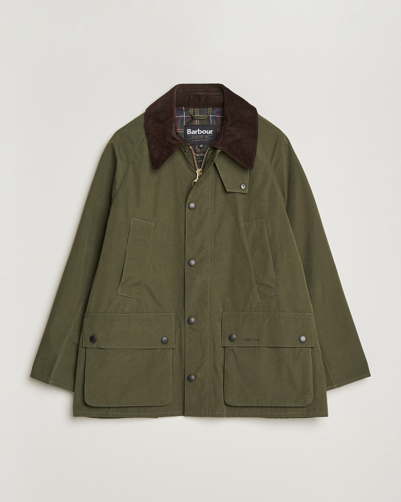 Herre | Jakker | Barbour Heritage | Oversized Peached Bedale Jacket Sage