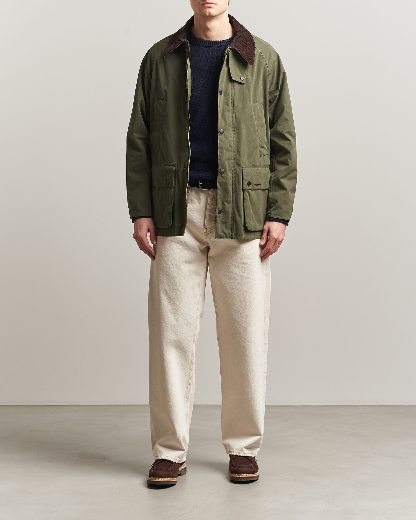 Herre | Jakker | Barbour Heritage | Oversized Peached Bedale Jacket Sage