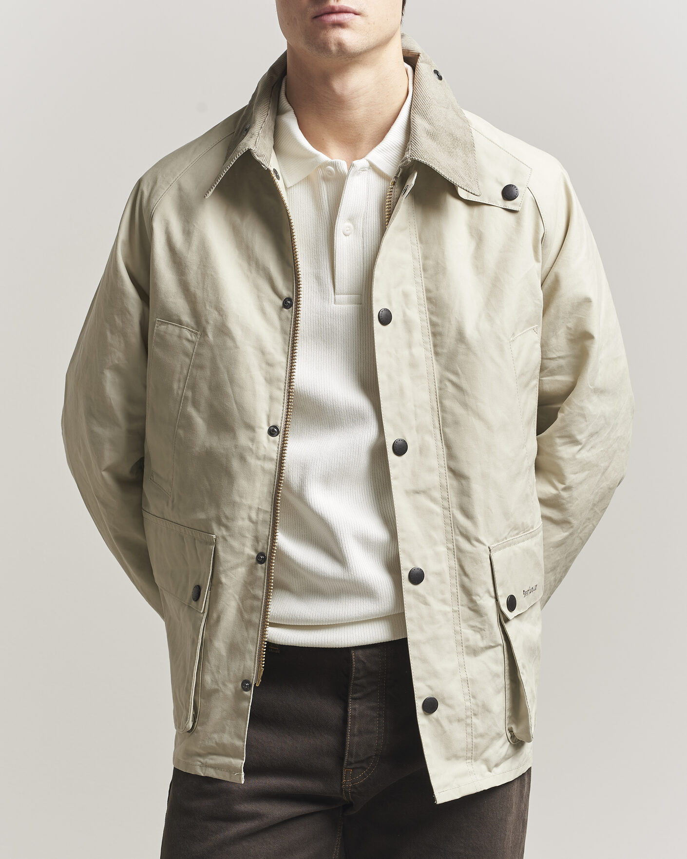 Herre | Jakker | Barbour Heritage | Oversized Bedale Cotton Jacket Clay