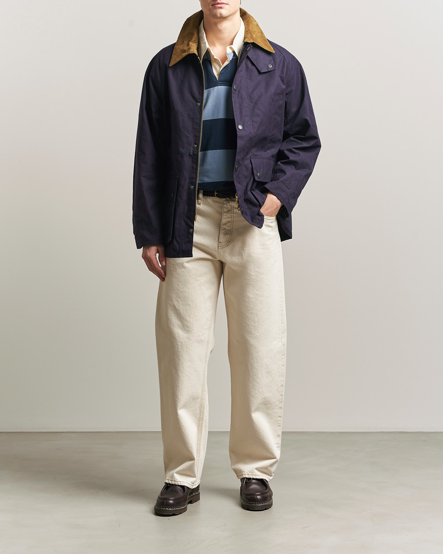 Herre | Jakker | Barbour Heritage | Oversized Bedale Cotton Jacket Dark Indigo