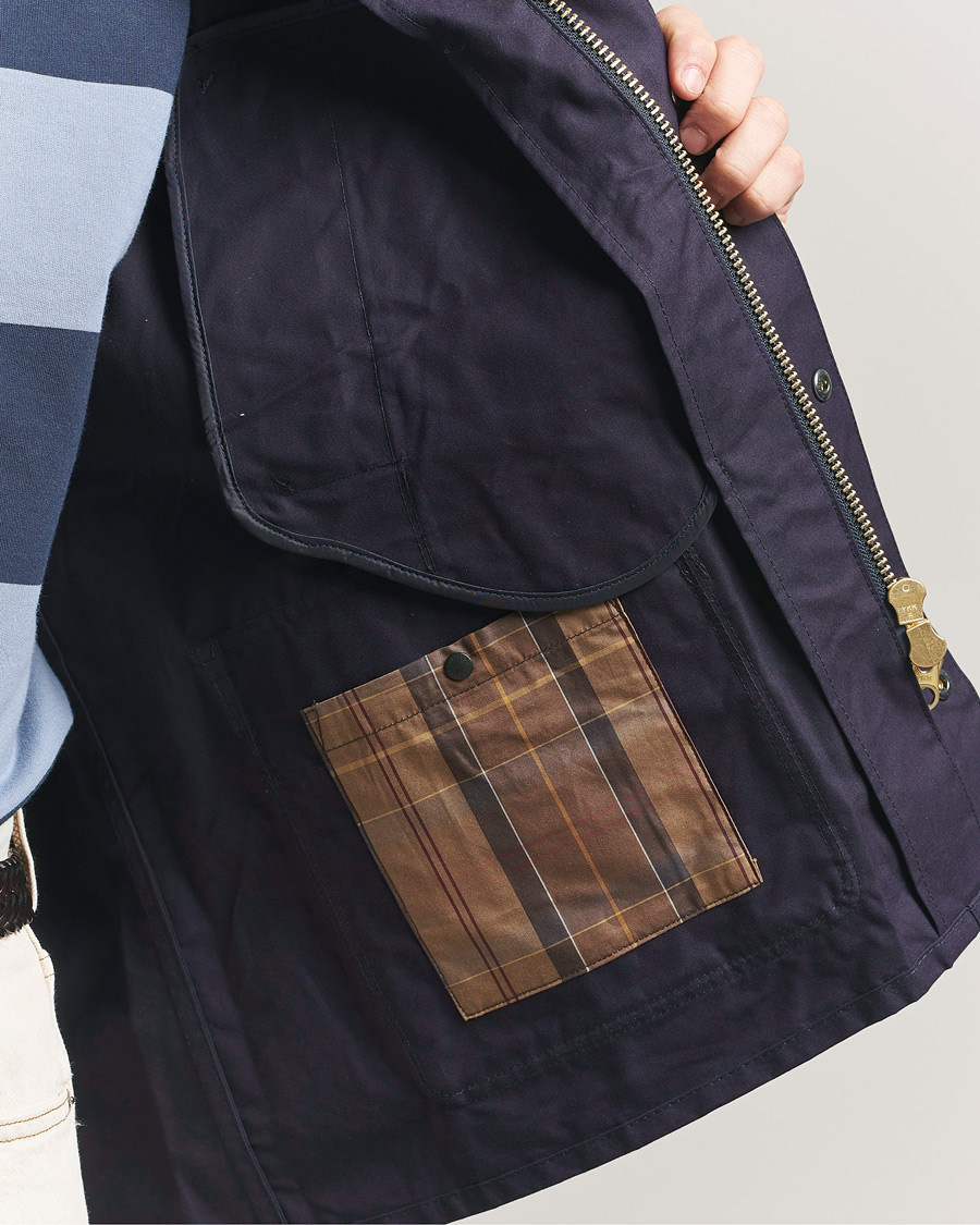 Herre | Jakker | Barbour Heritage | Oversized Bedale Cotton Jacket Dark Indigo