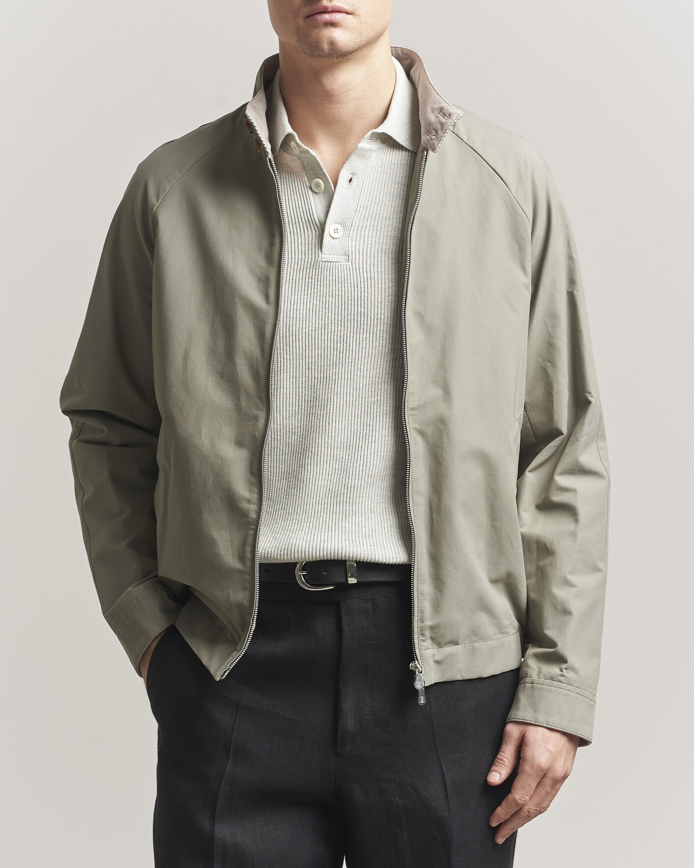 Herre | Jakker | Brunello Cucinelli | Raglan Harrington Jacket Olive